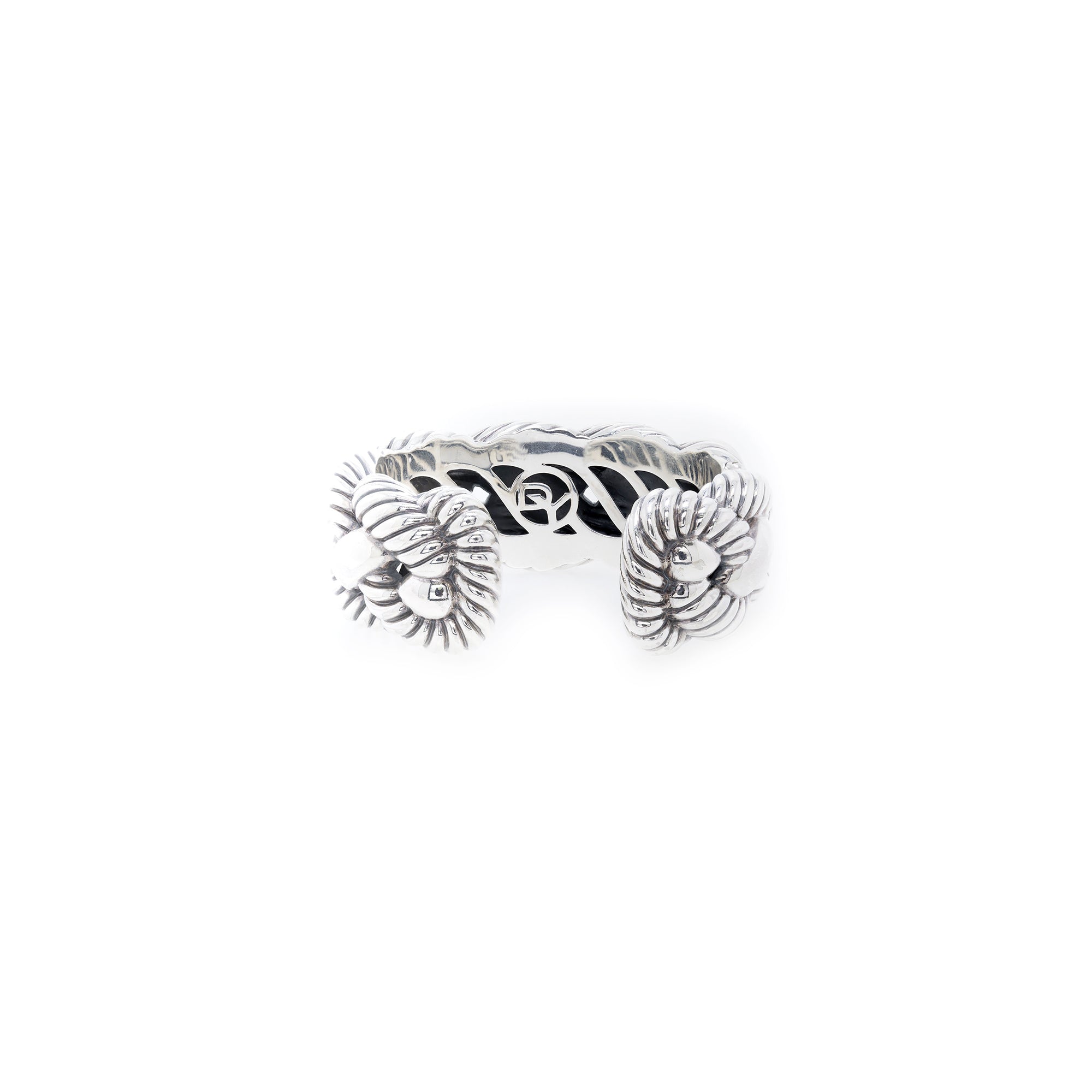 David Yurman Woven Cable Wide Cuff Bracelet