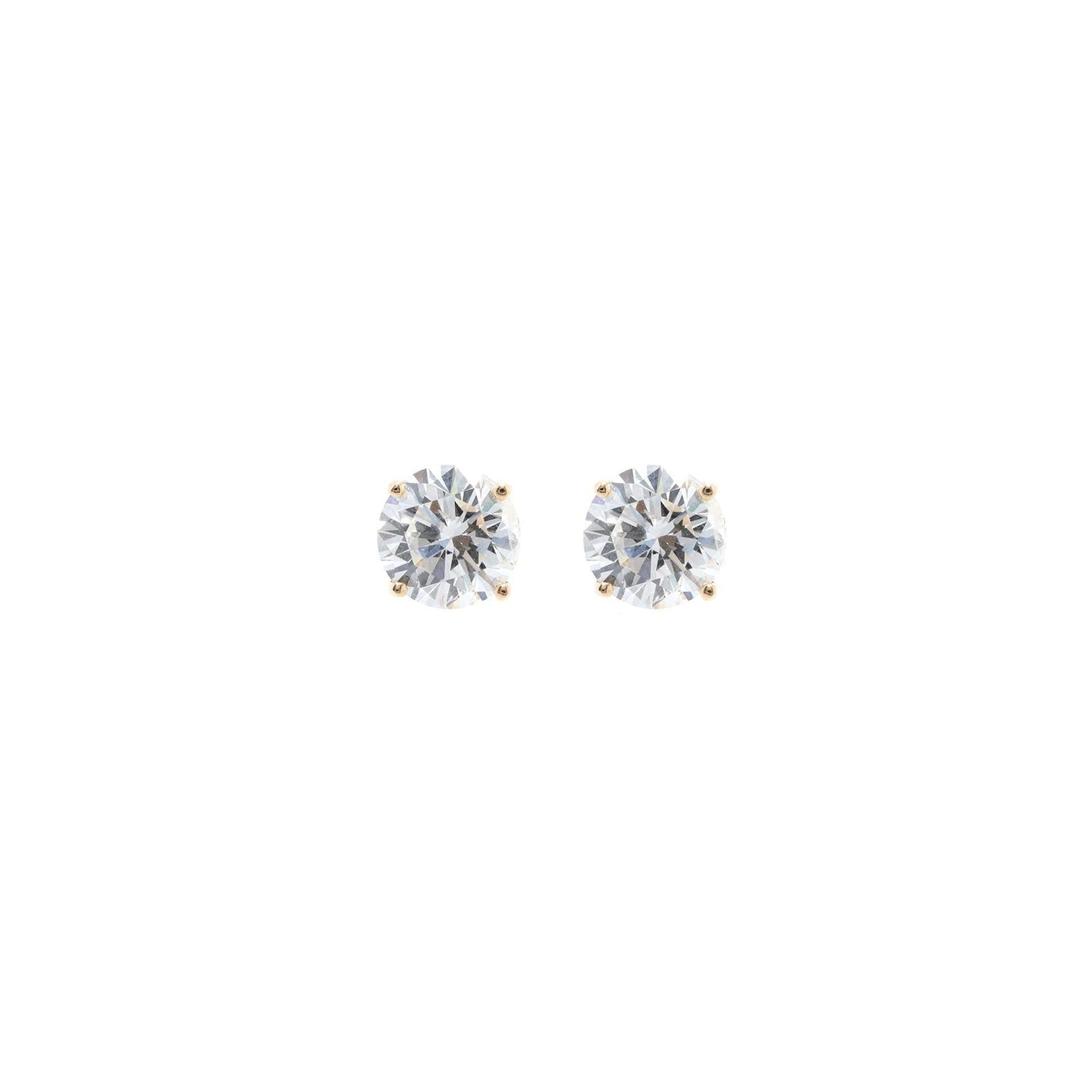 Diamond 3.01 ct. Stud Earrings