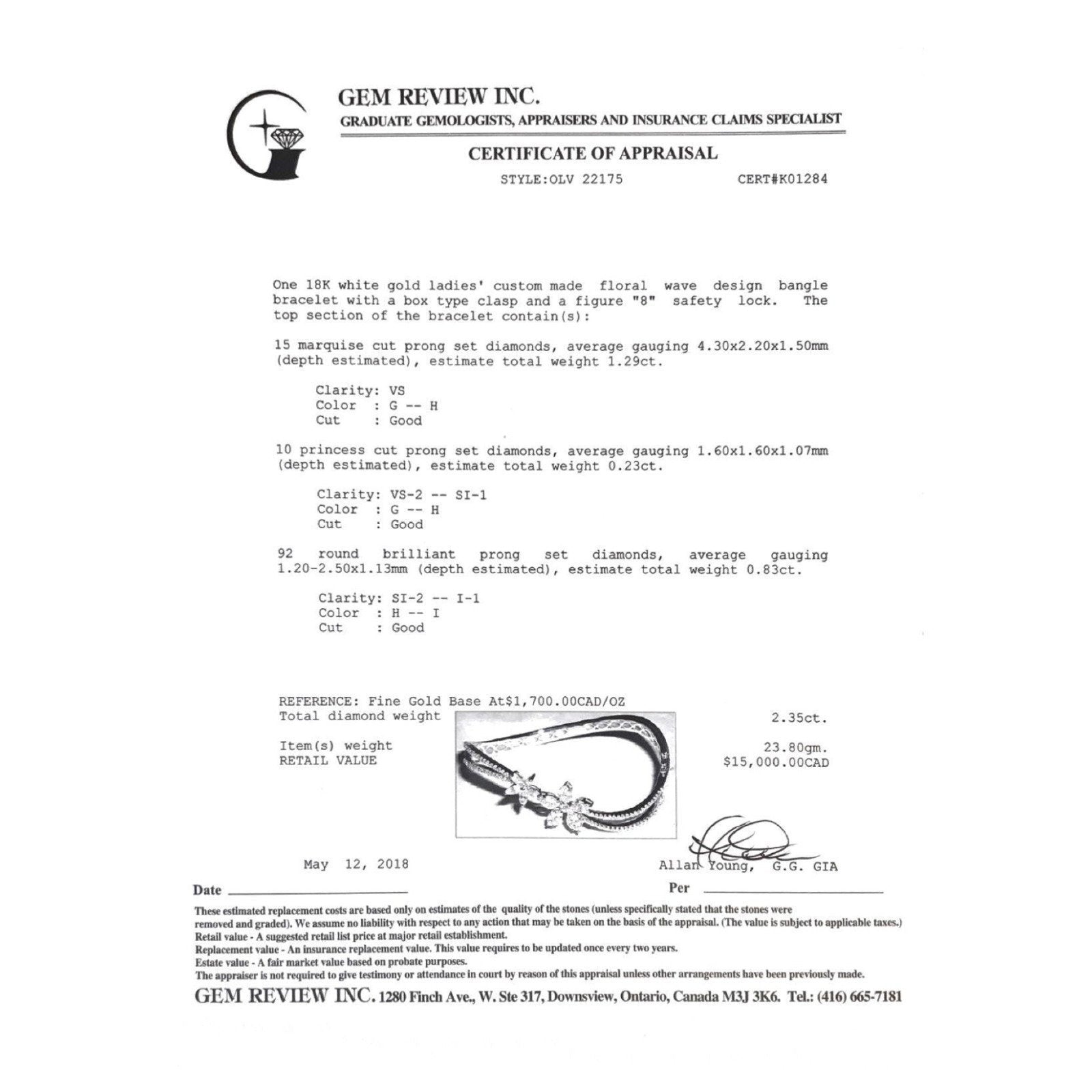 Diamond Bangle Bracelet