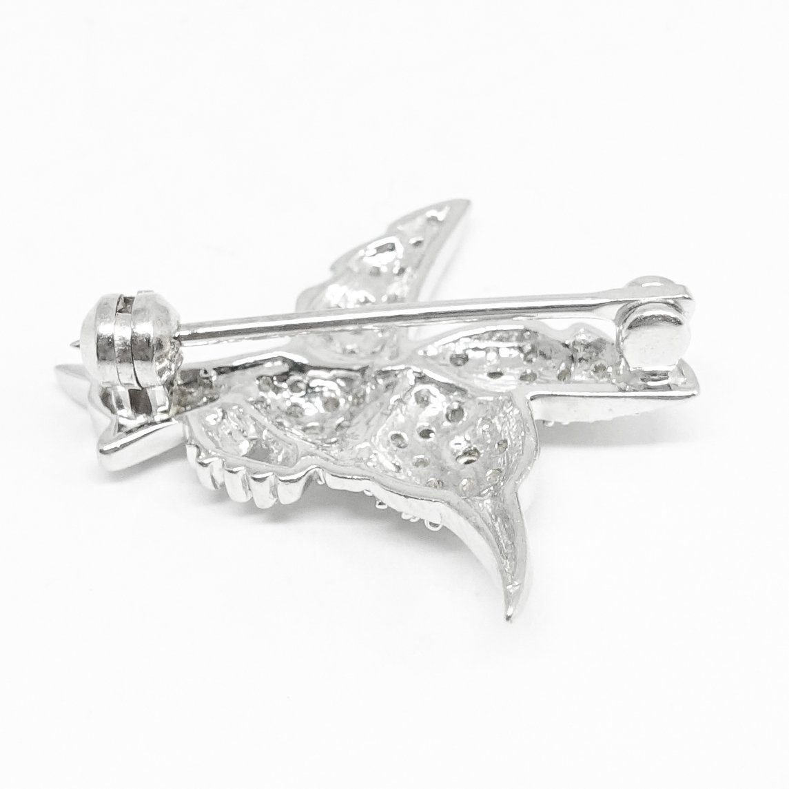 Diamond Bird Brooch