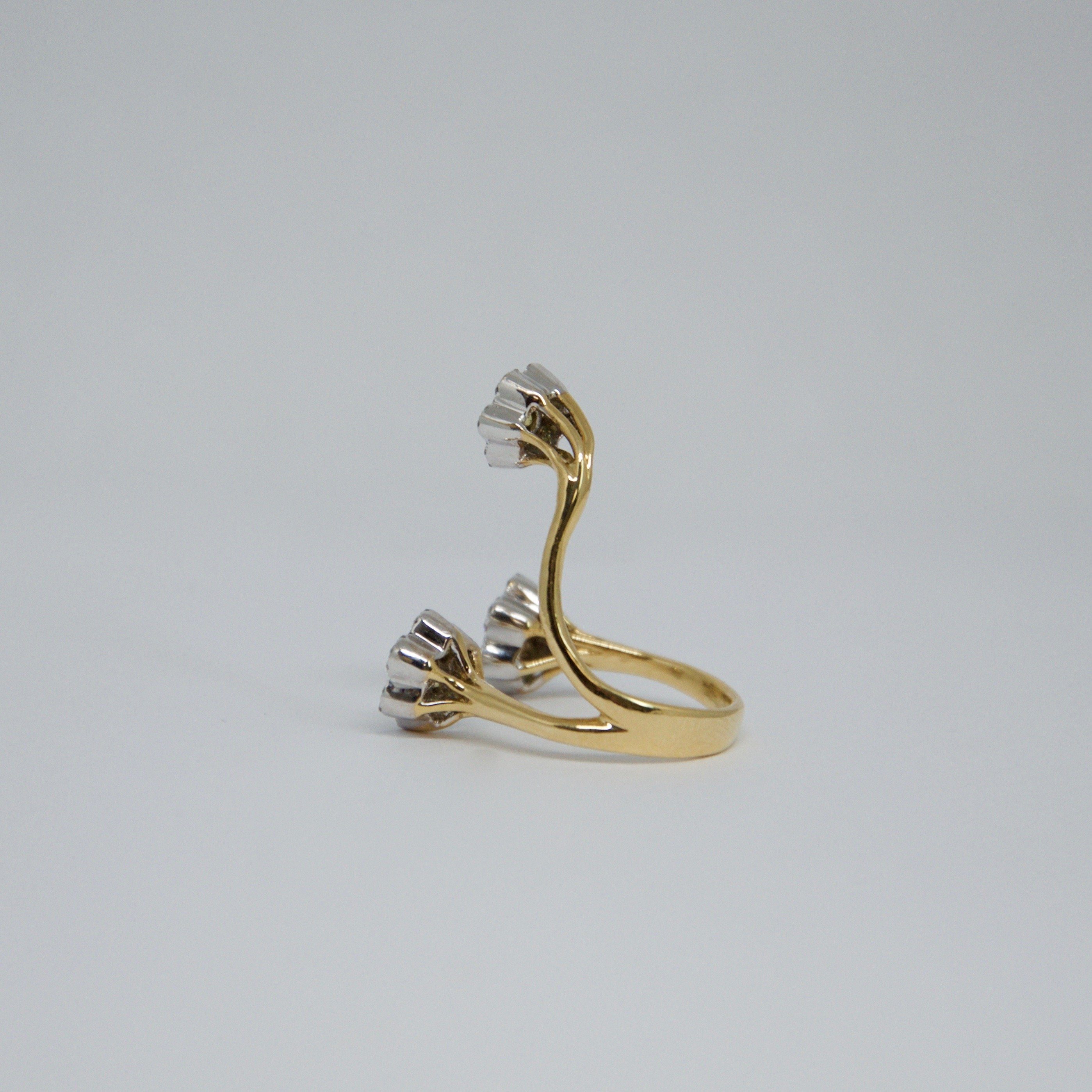 Diamond Cluster Flower Ring