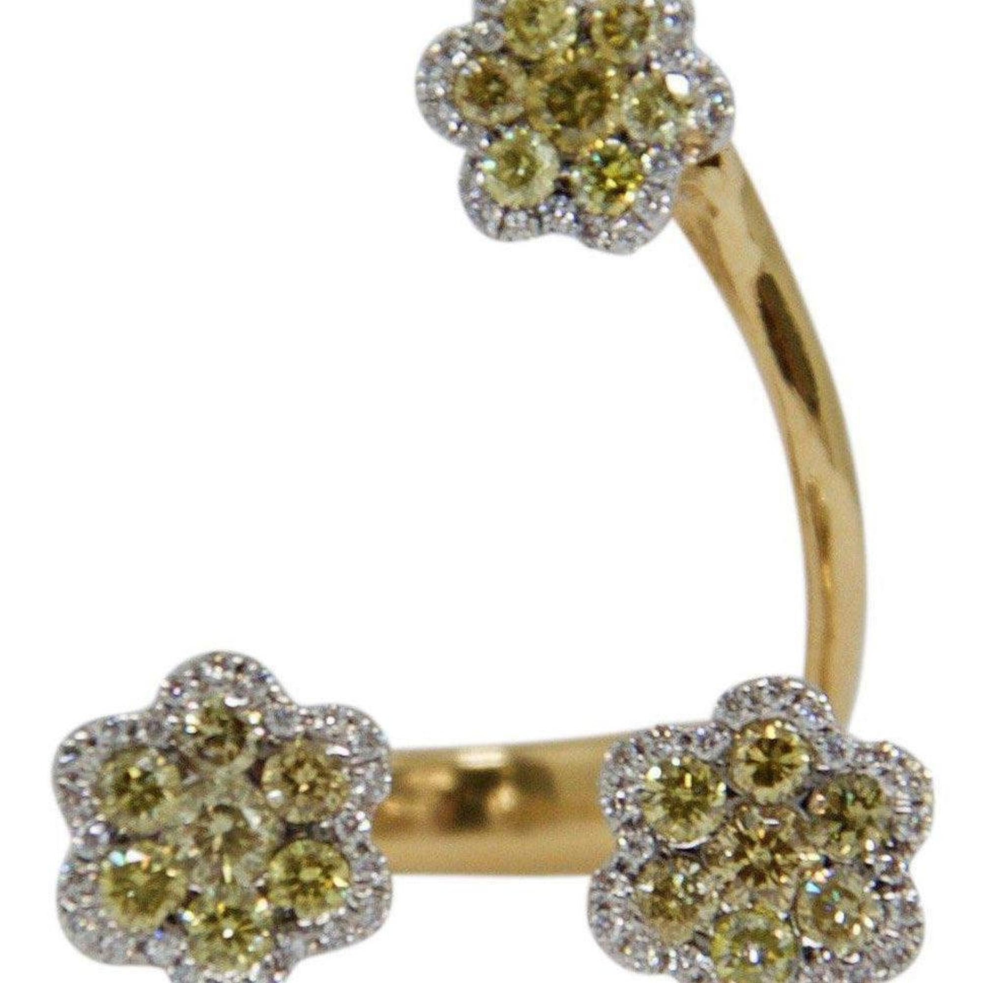 Diamond Cluster Flower Ring