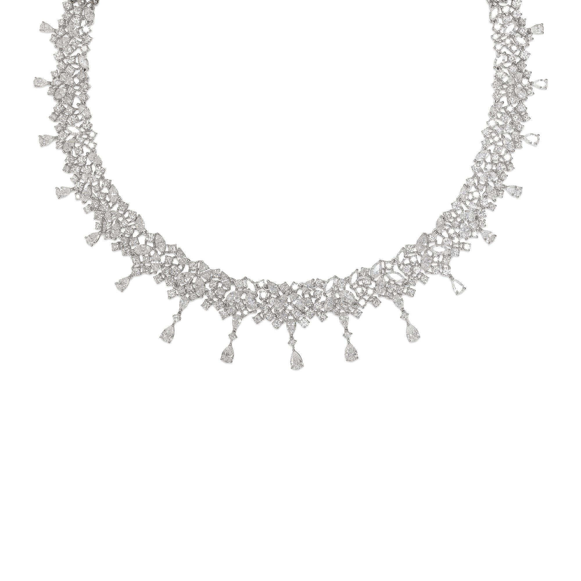 Diamond Cluster Necklace