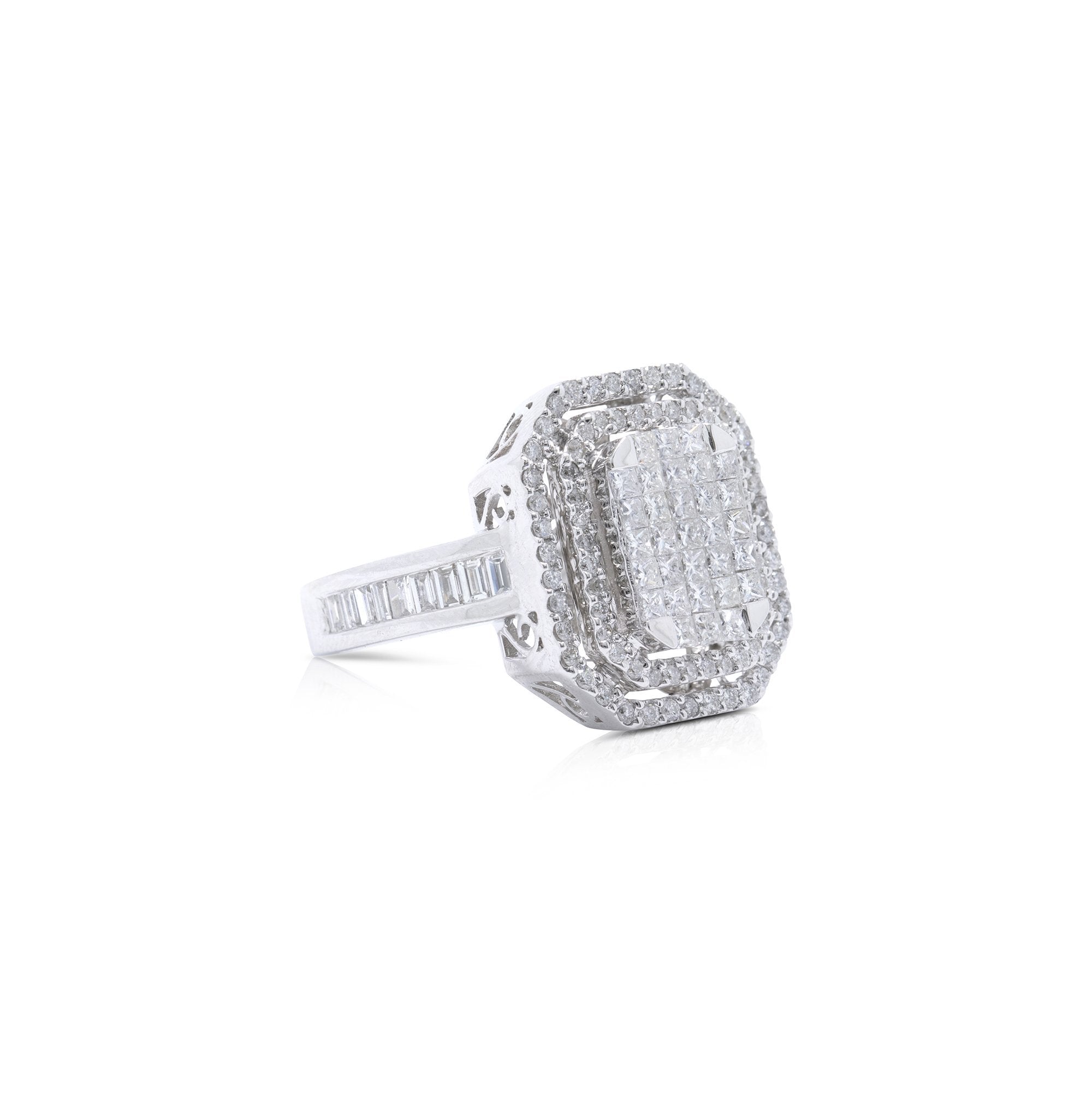 Diamond Cluster Ring