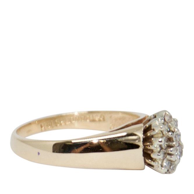 Diamond Cluster Ring