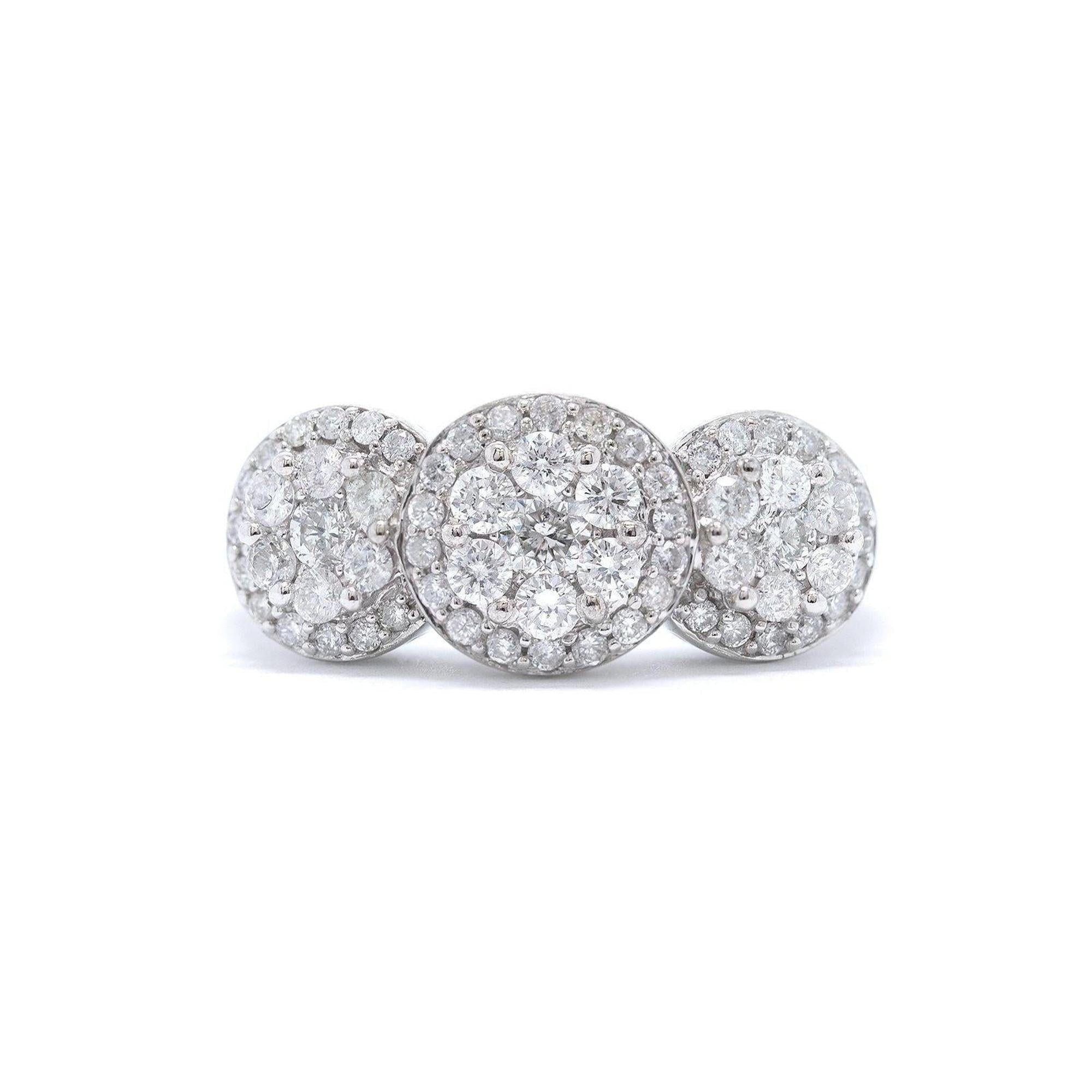 Diamond Cluster Ring