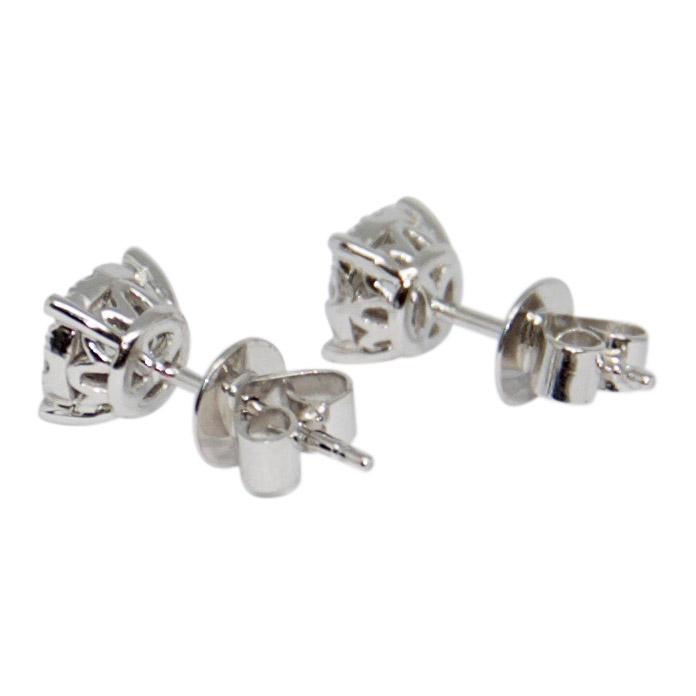 Diamond Cluster Stud Earrings