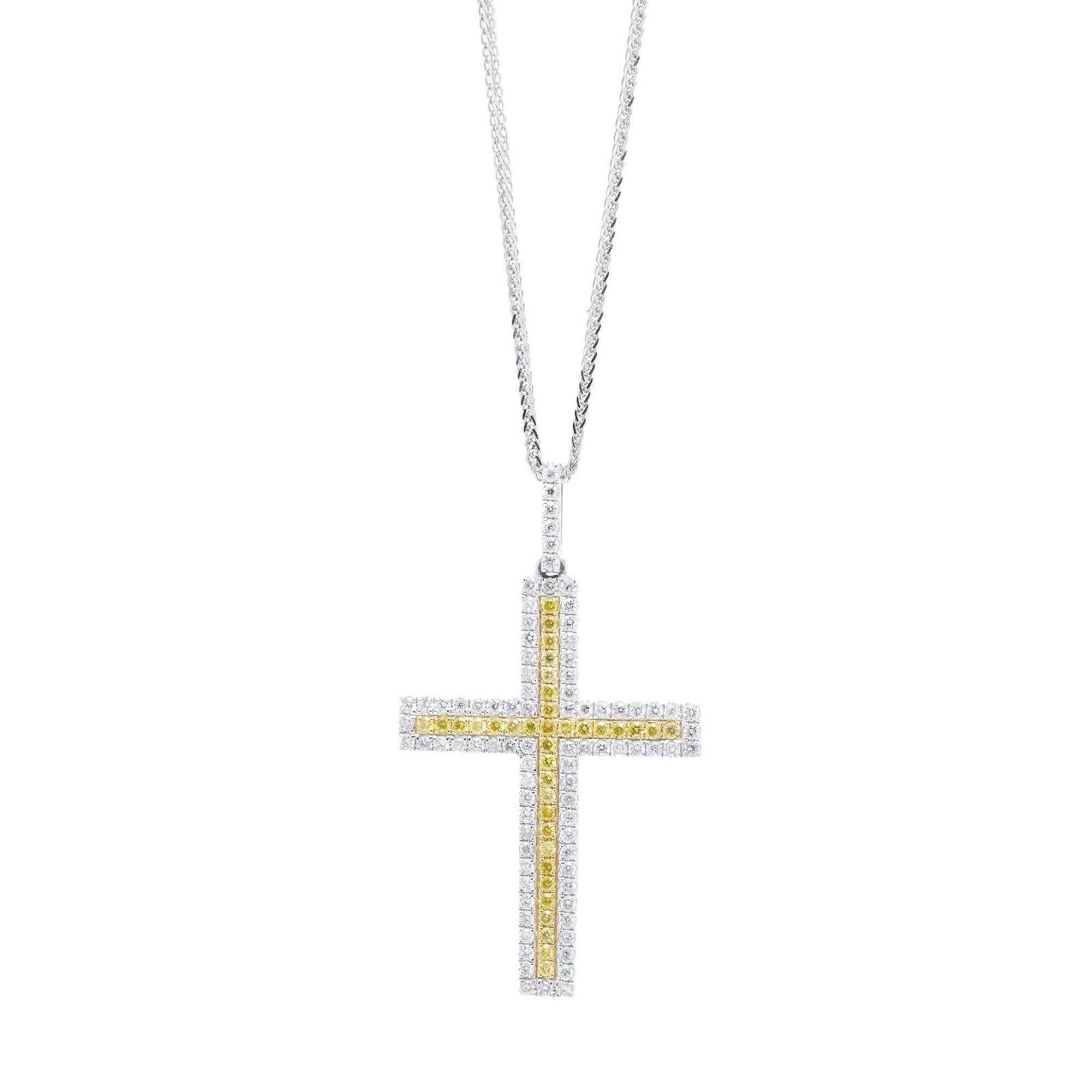 Diamond Cross Pendant Necklace