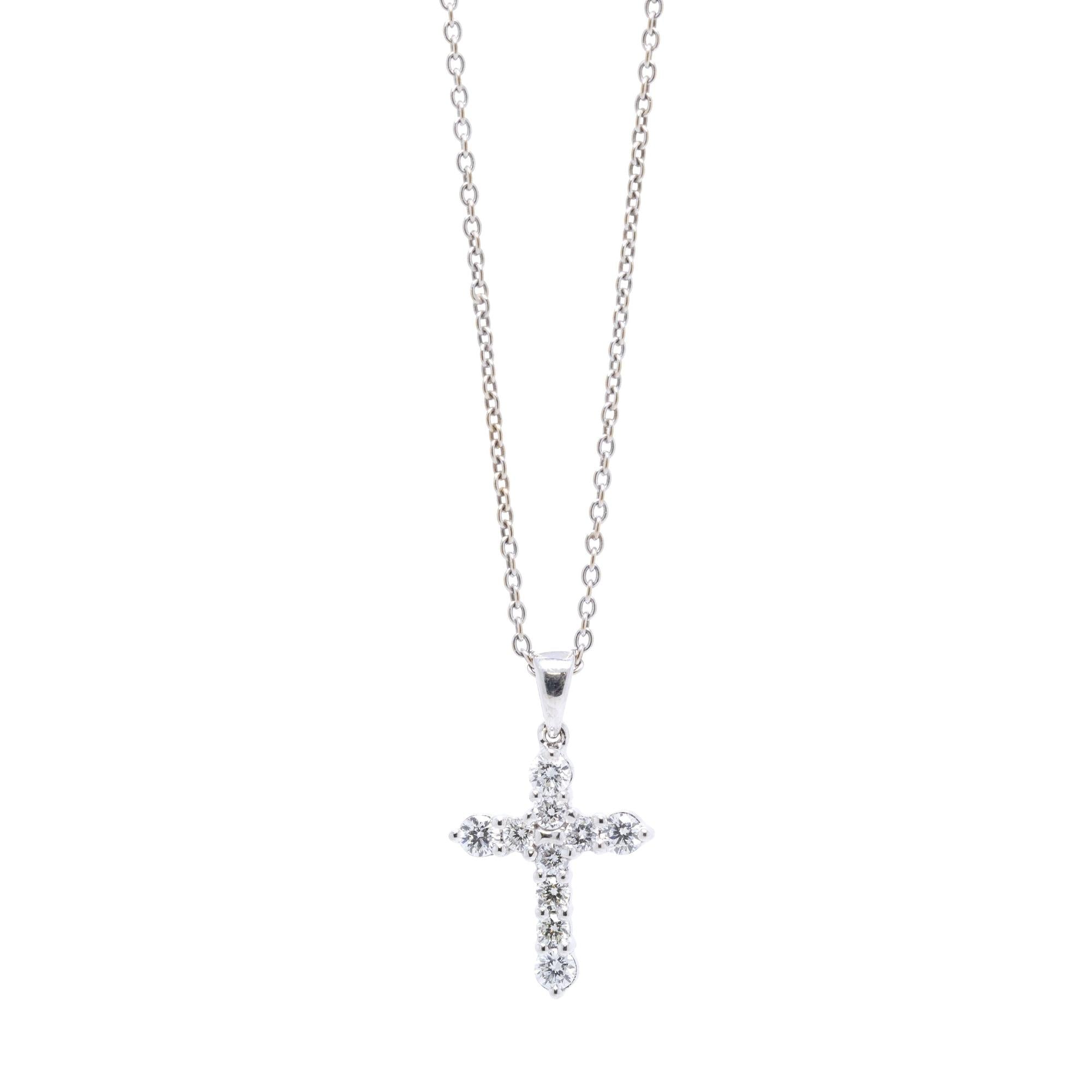 Diamond Cross Pendant Necklace
