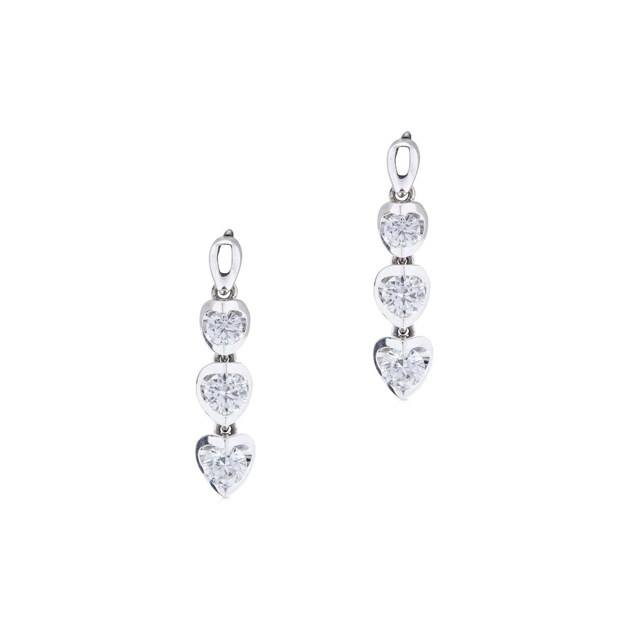 Diamond Drop Earrings w/ Canadian Ice Diamond Certificate