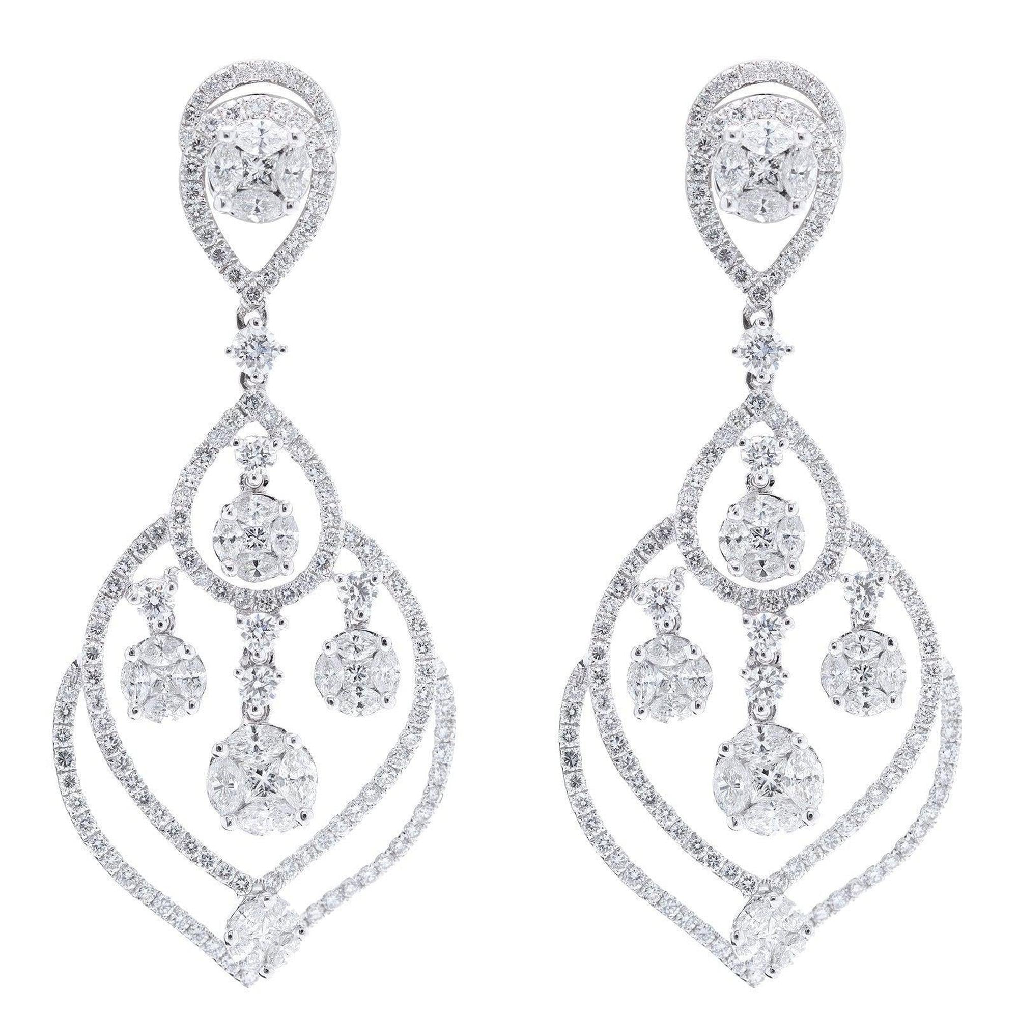 Diamond Drop Earrings