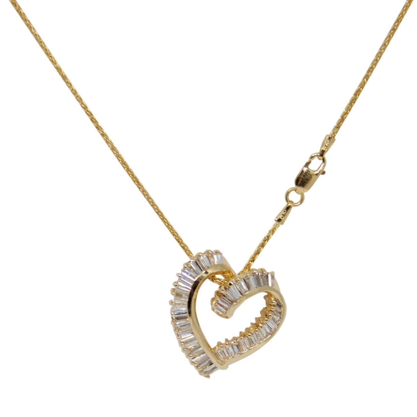 Diamond Heart Pendant Necklace