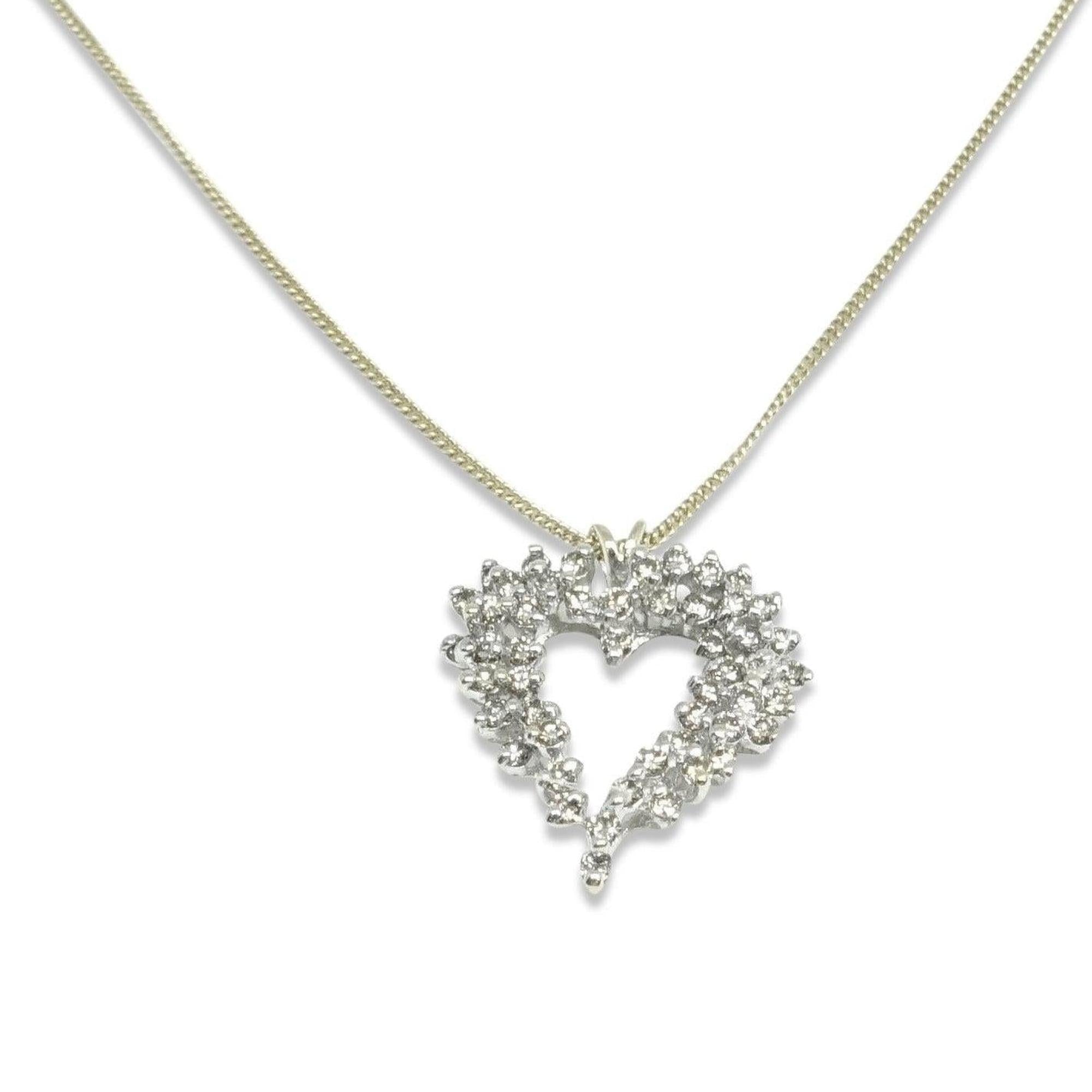 Diamond Heart Pendant Necklace