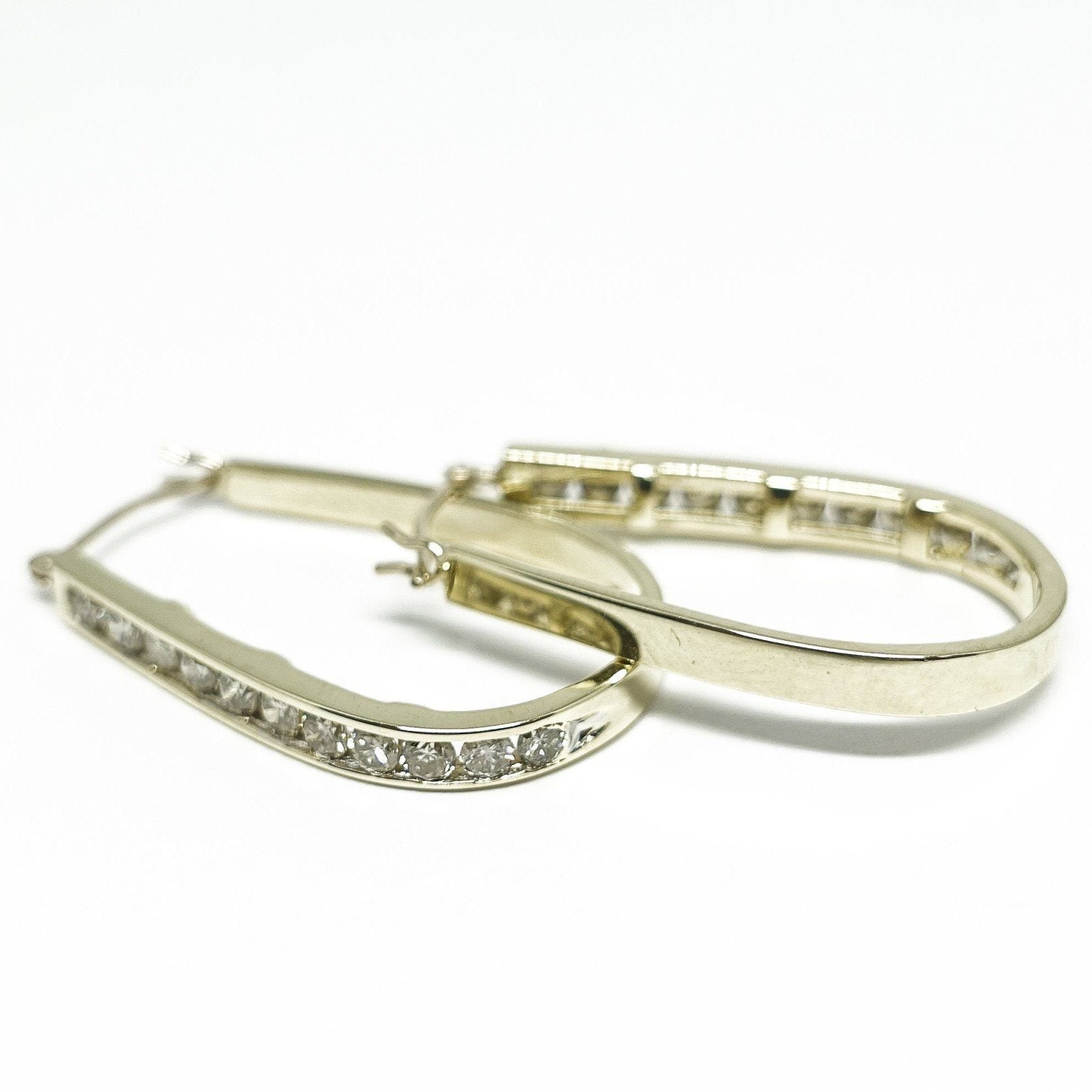 Diamond Hoop Earrings