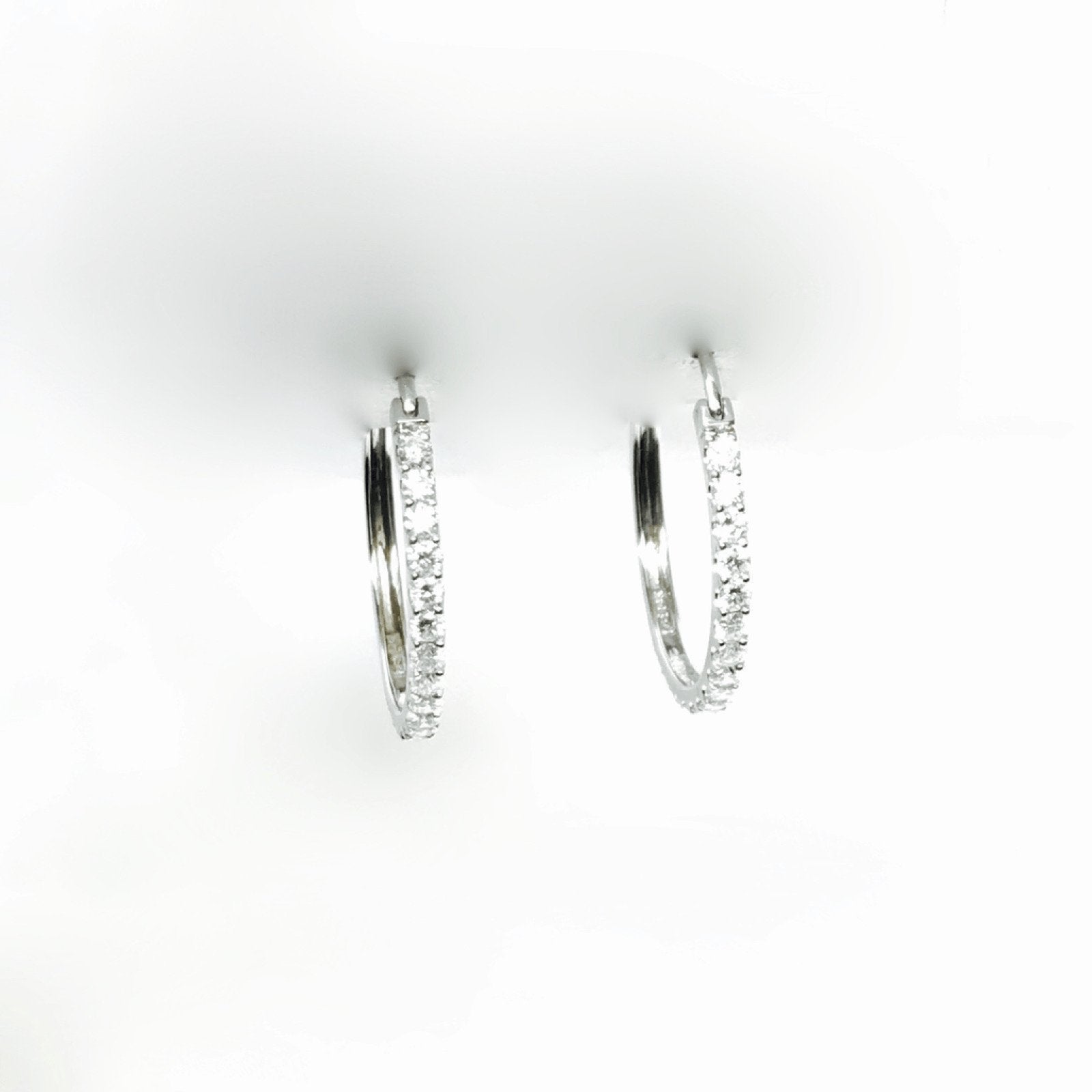 Diamond Hoop Earrings