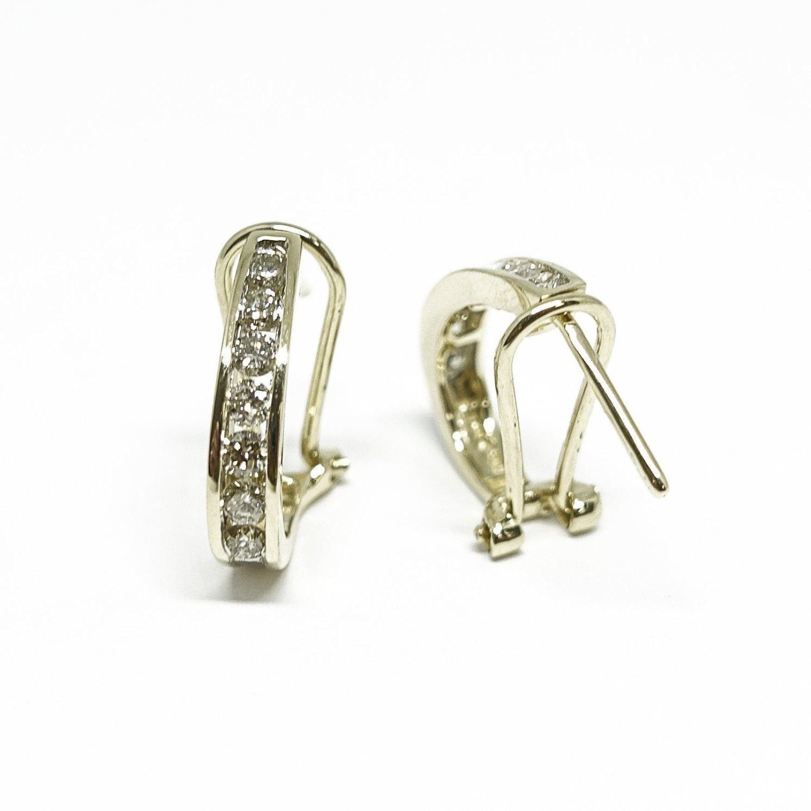 Diamond Hoop Earrings