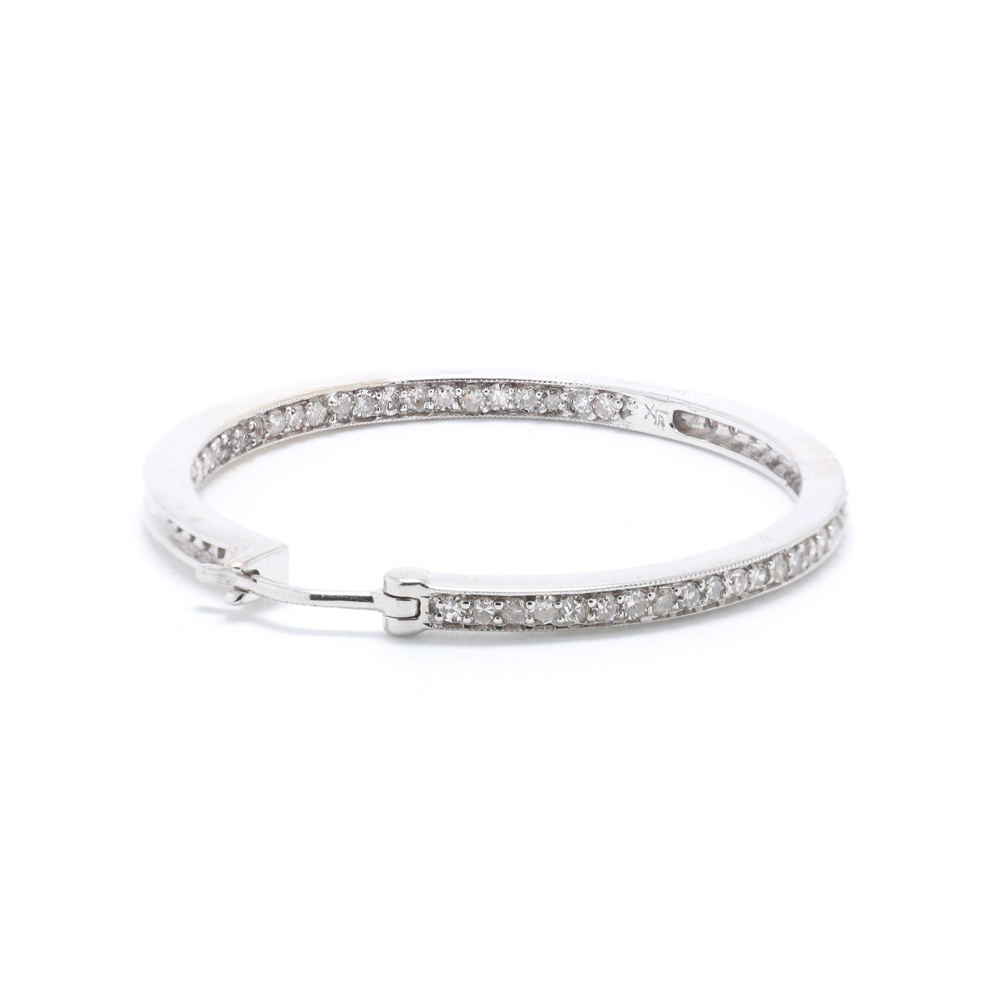 Diamond Hoop Earrings