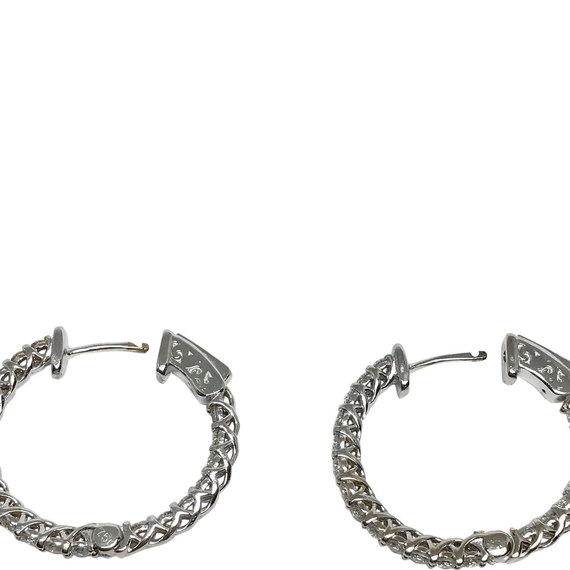 Diamond Hoop Earrings