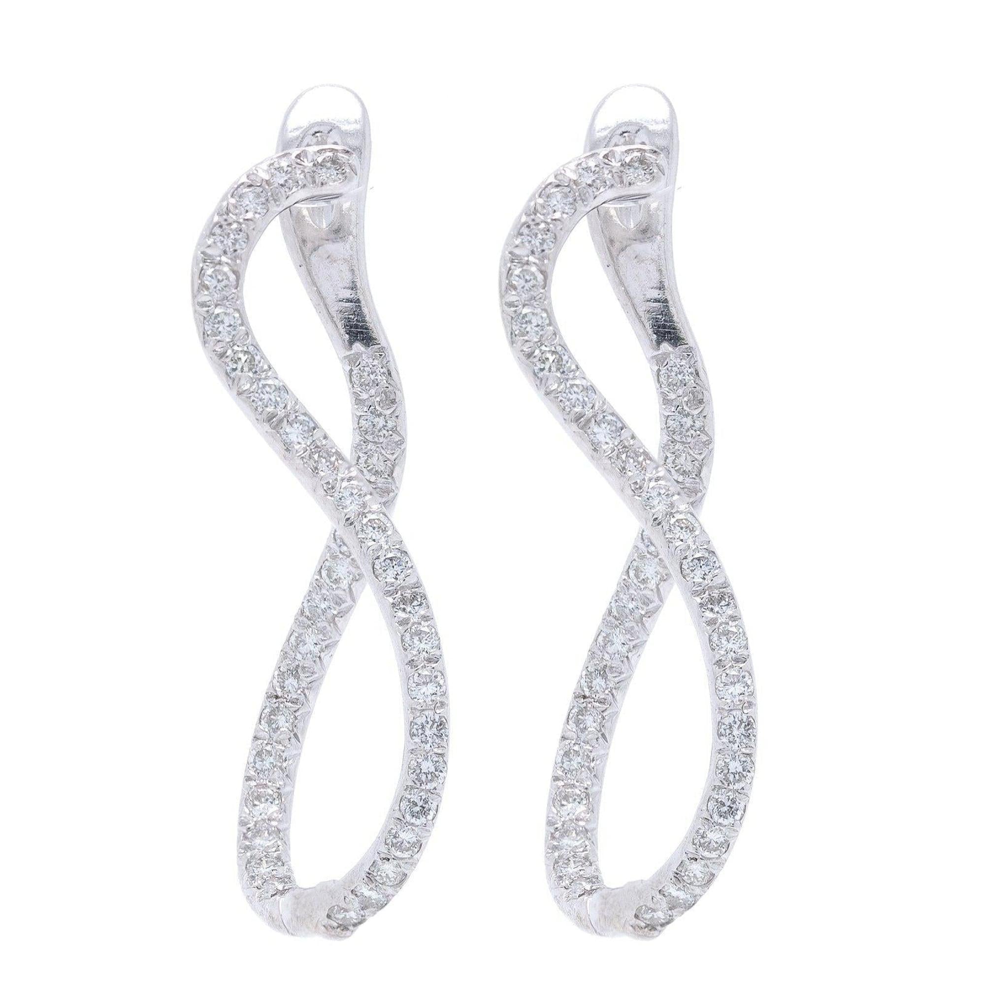 Diamond Hoop Earrings