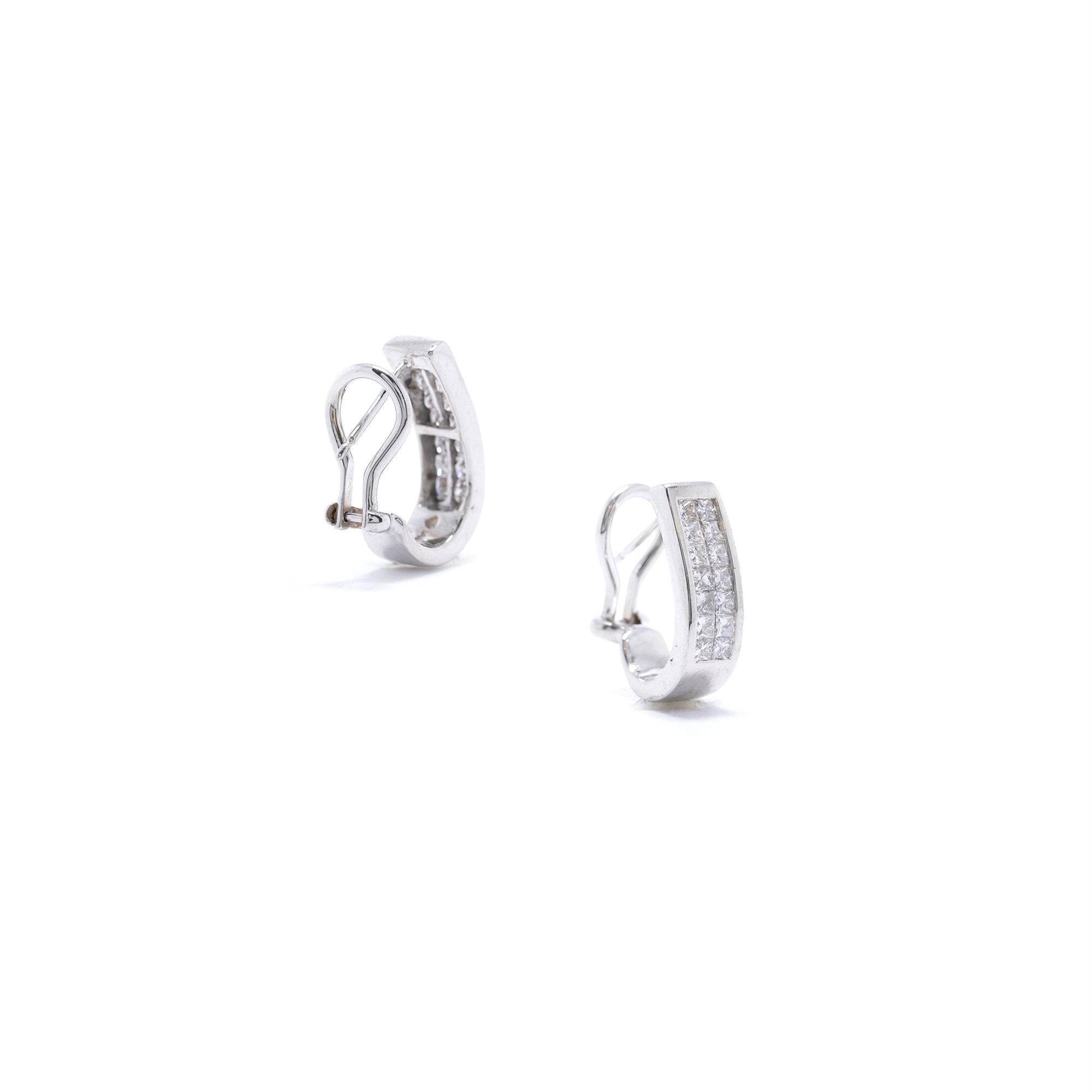 Diamond Huggie Earrings