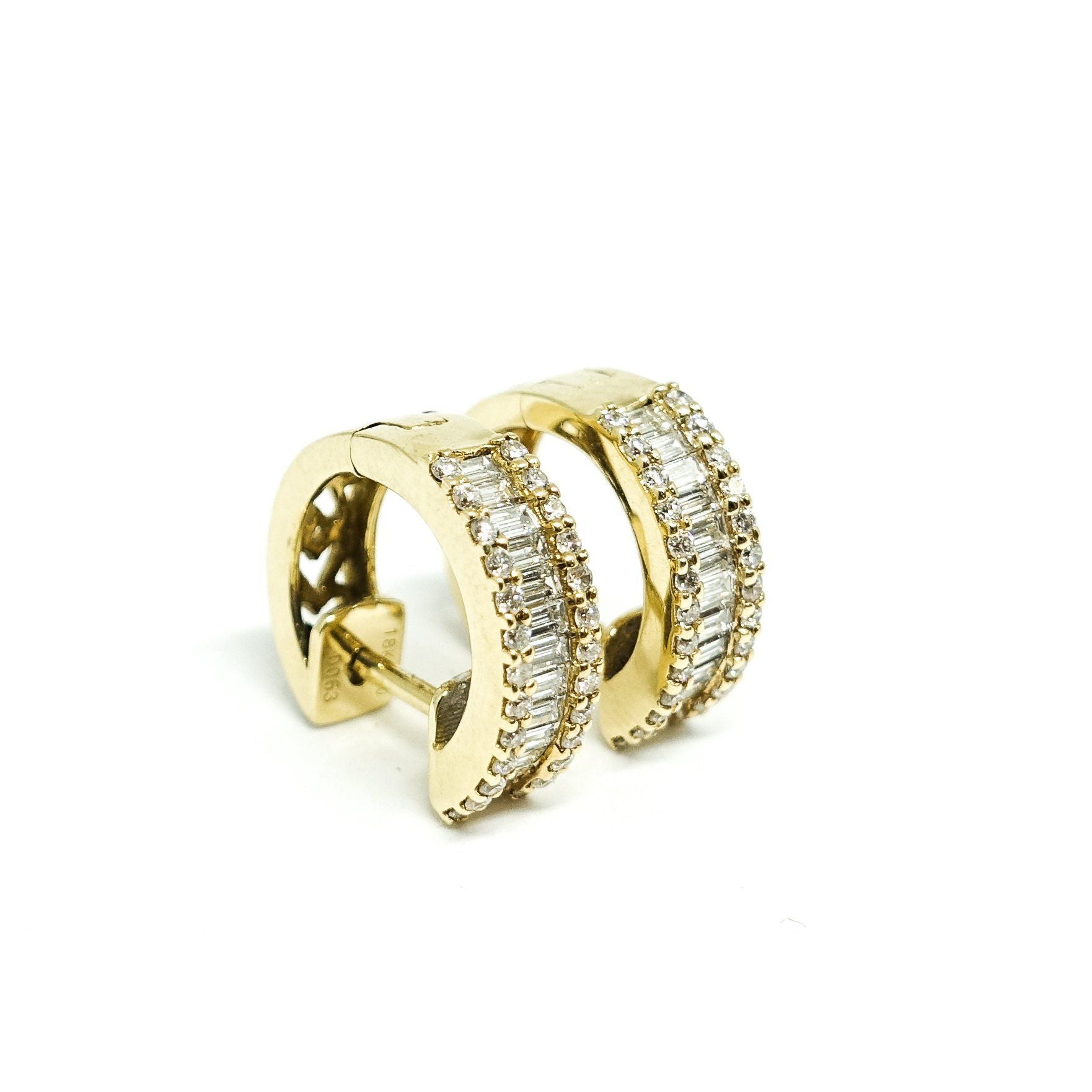 Diamond Huggy Earrings