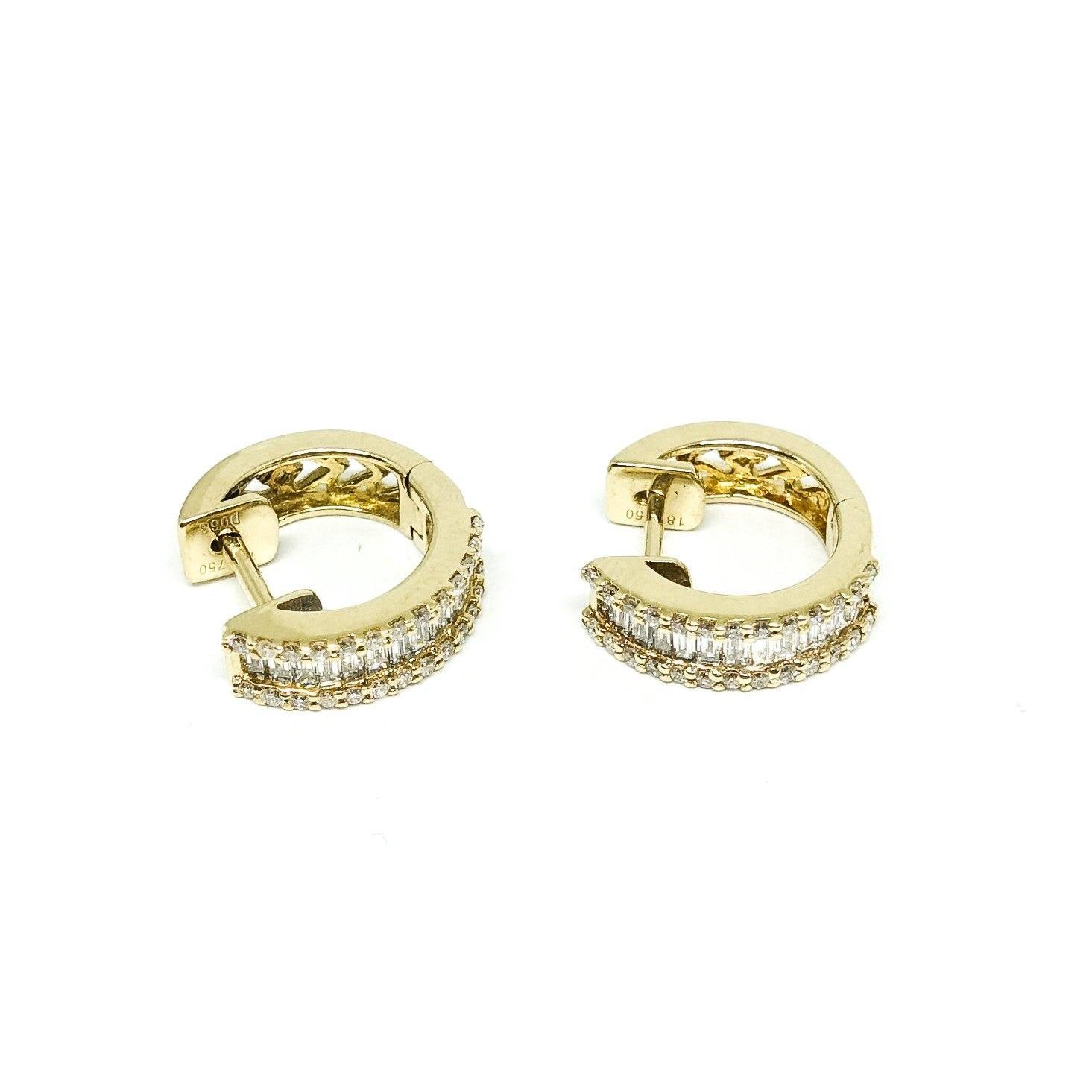 Diamond Huggy Earrings