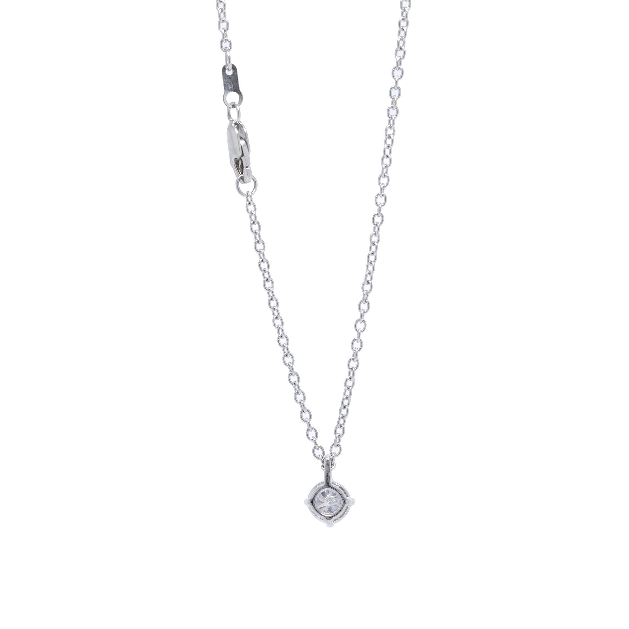 Diamond Solitaire Pendant Necklace w/ GIA Cert