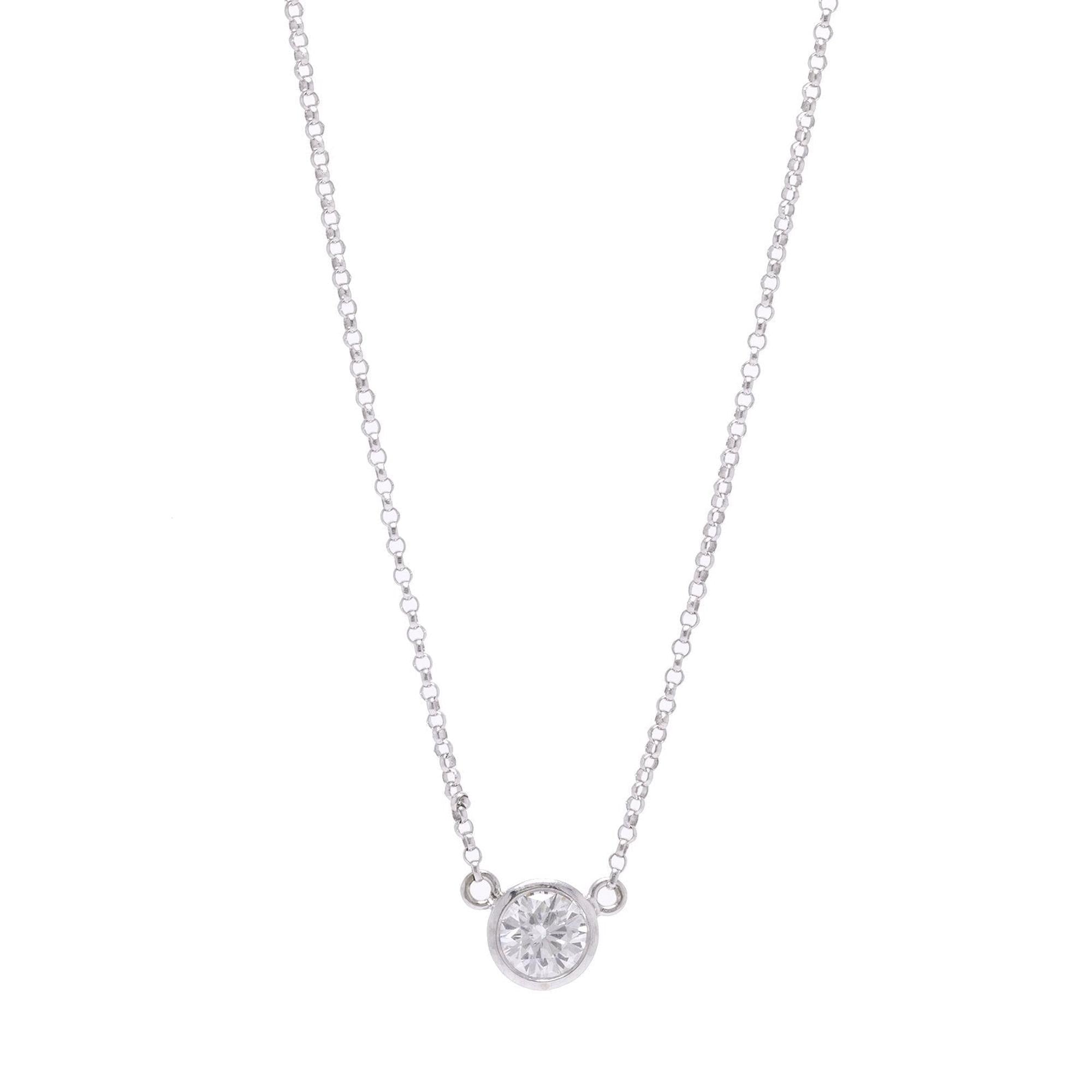 Diamond Solitaire Pendant Necklace