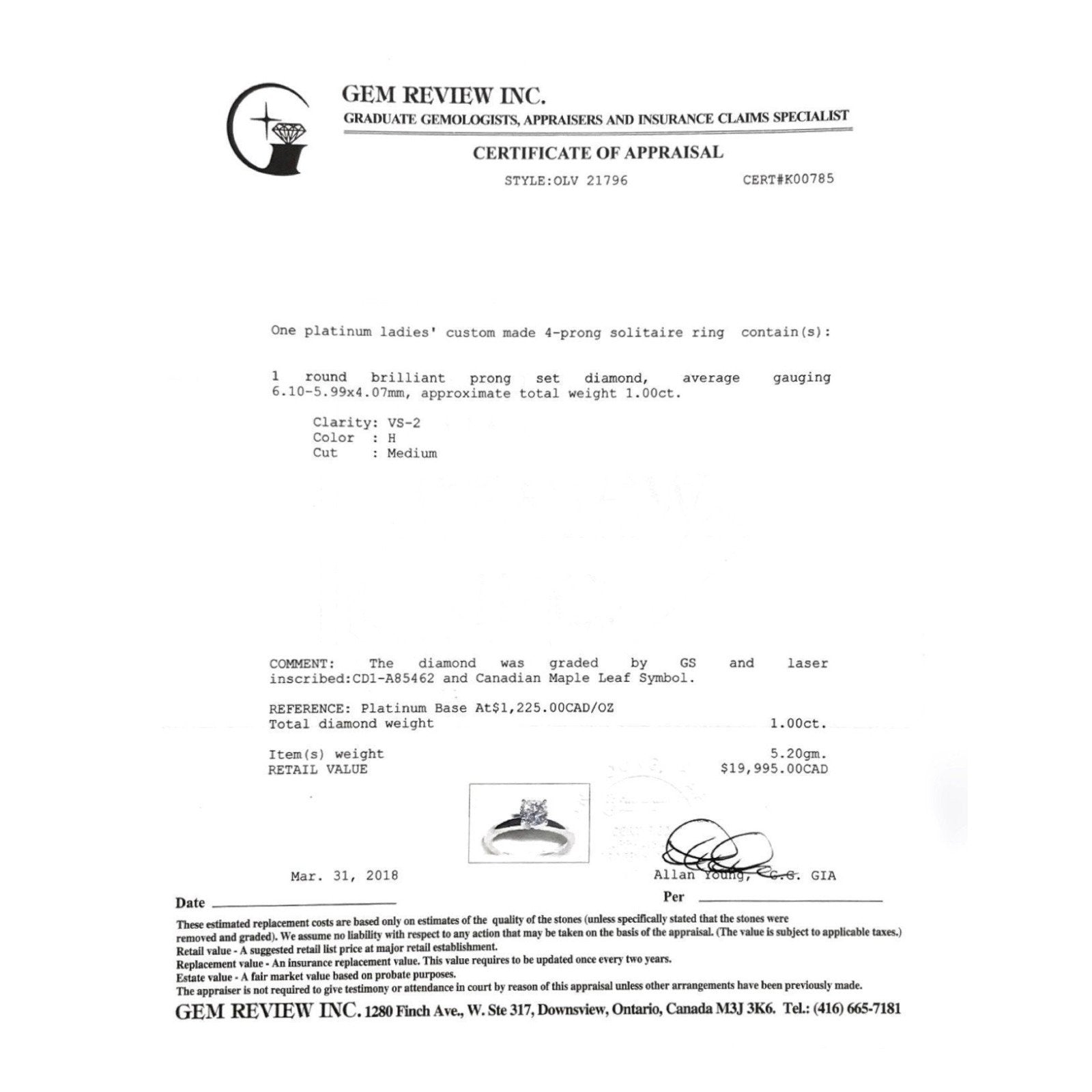 Diamond Solitaire Ring