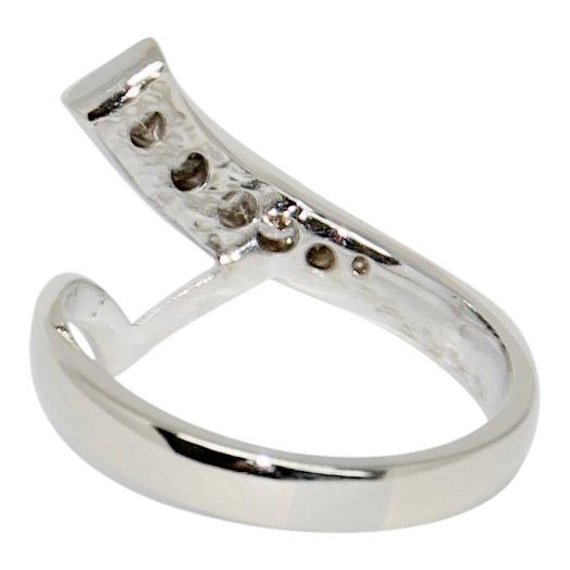 Diamond V Shaped Band Ring