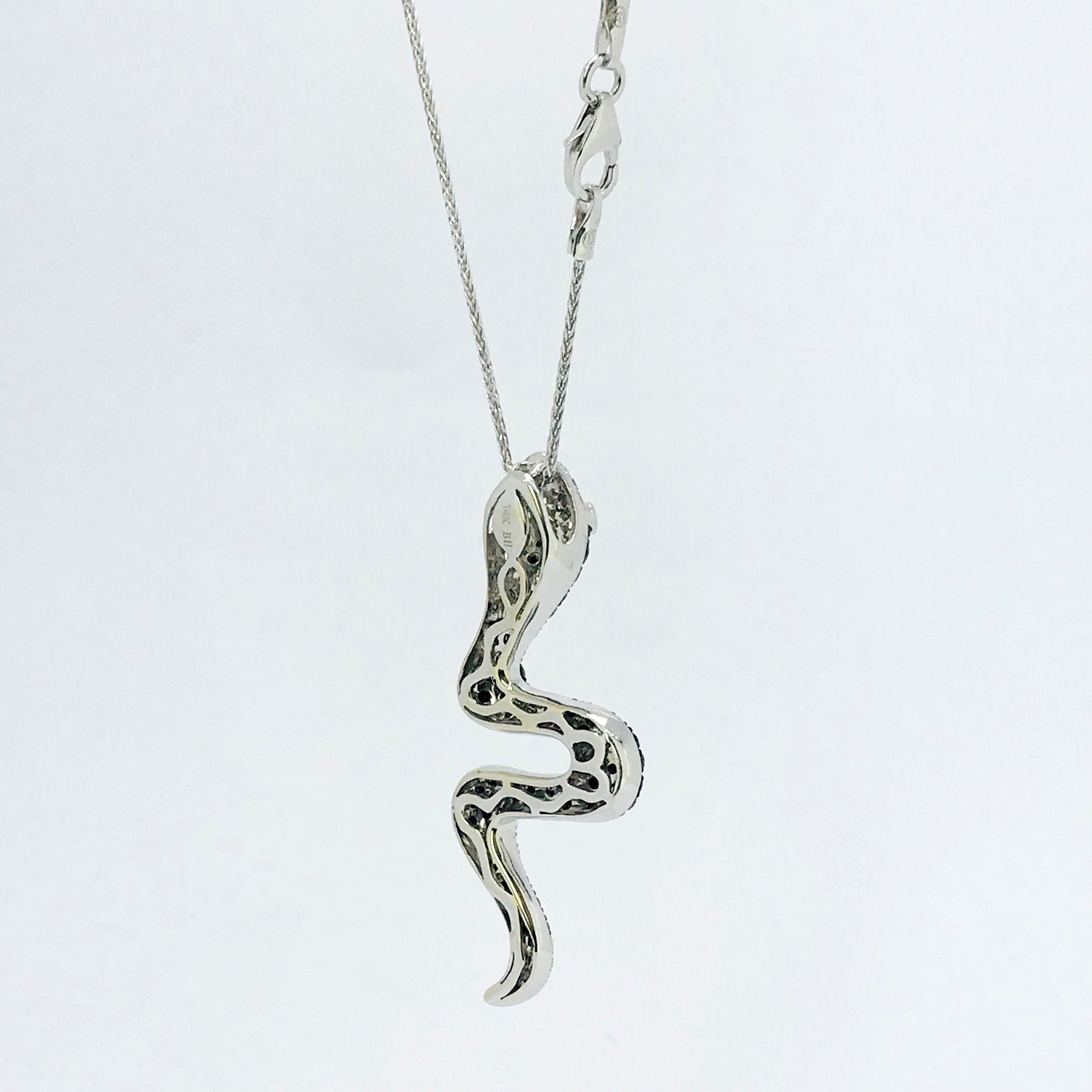 Diamond and Tsavorite Garnet Pendant Necklace