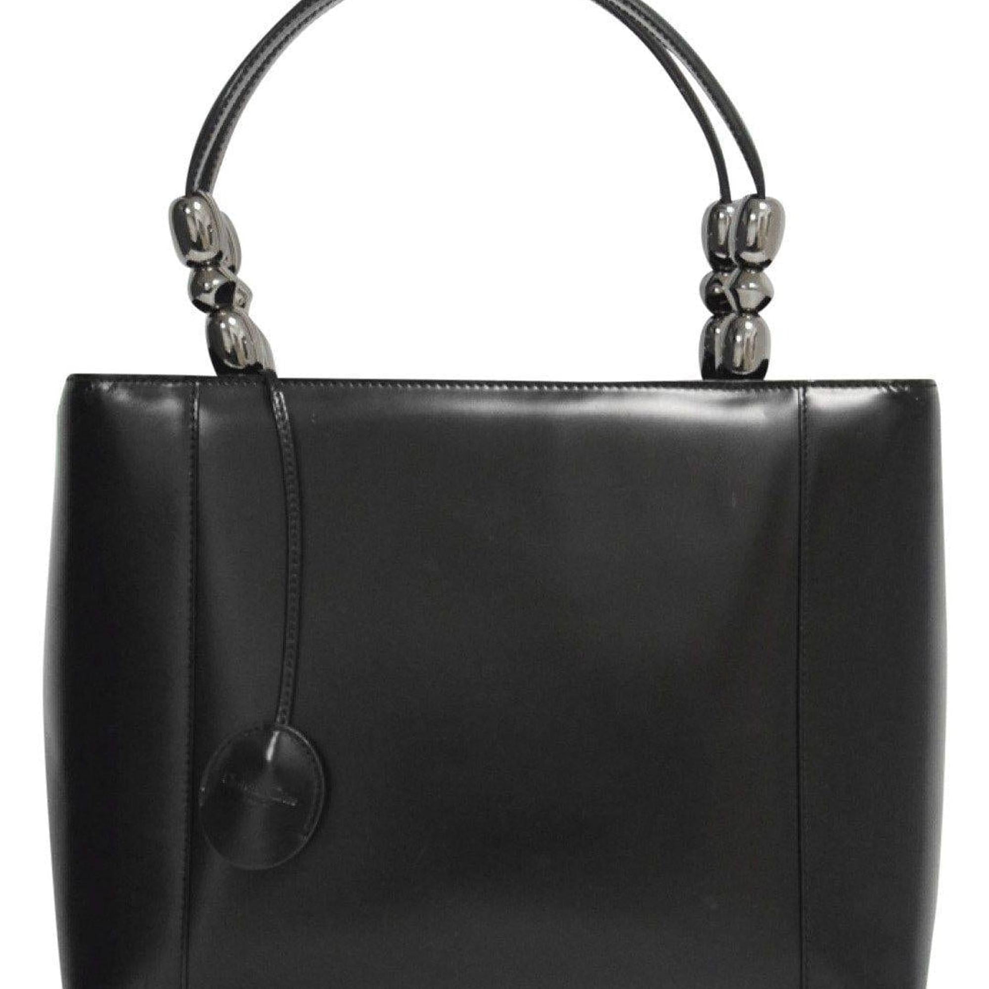 Dior Black Chrome Beaded Malice Tote