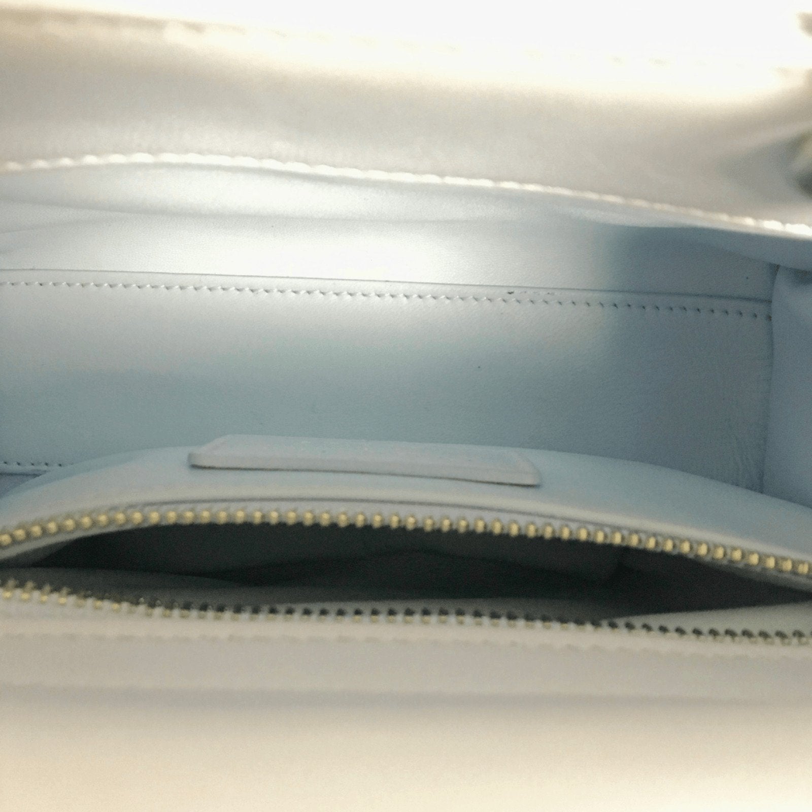 Dior Blue Mini Lady Dior with Crystal Strap