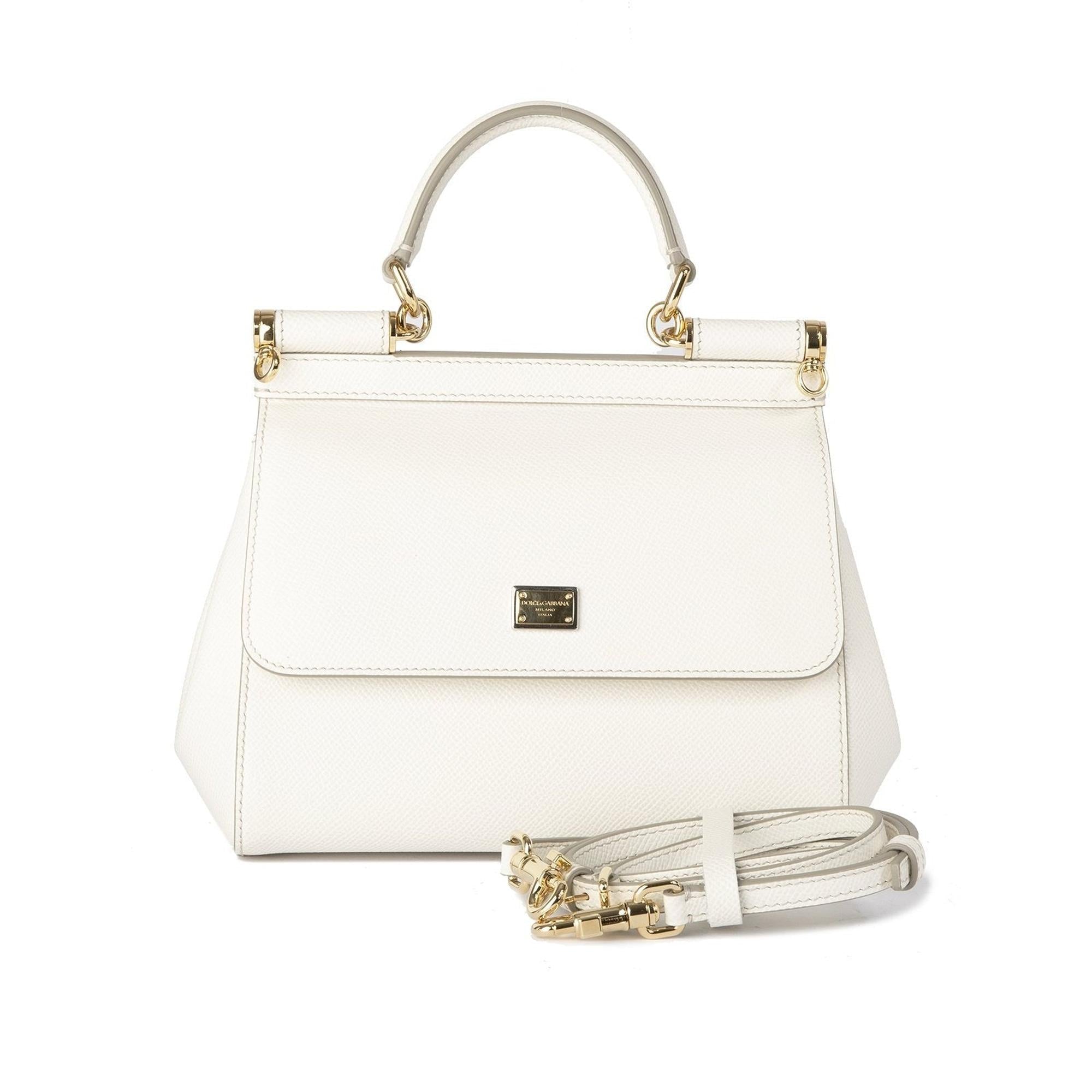 Dolce & Gabbana Small Dauphine Leather Sicily Bag