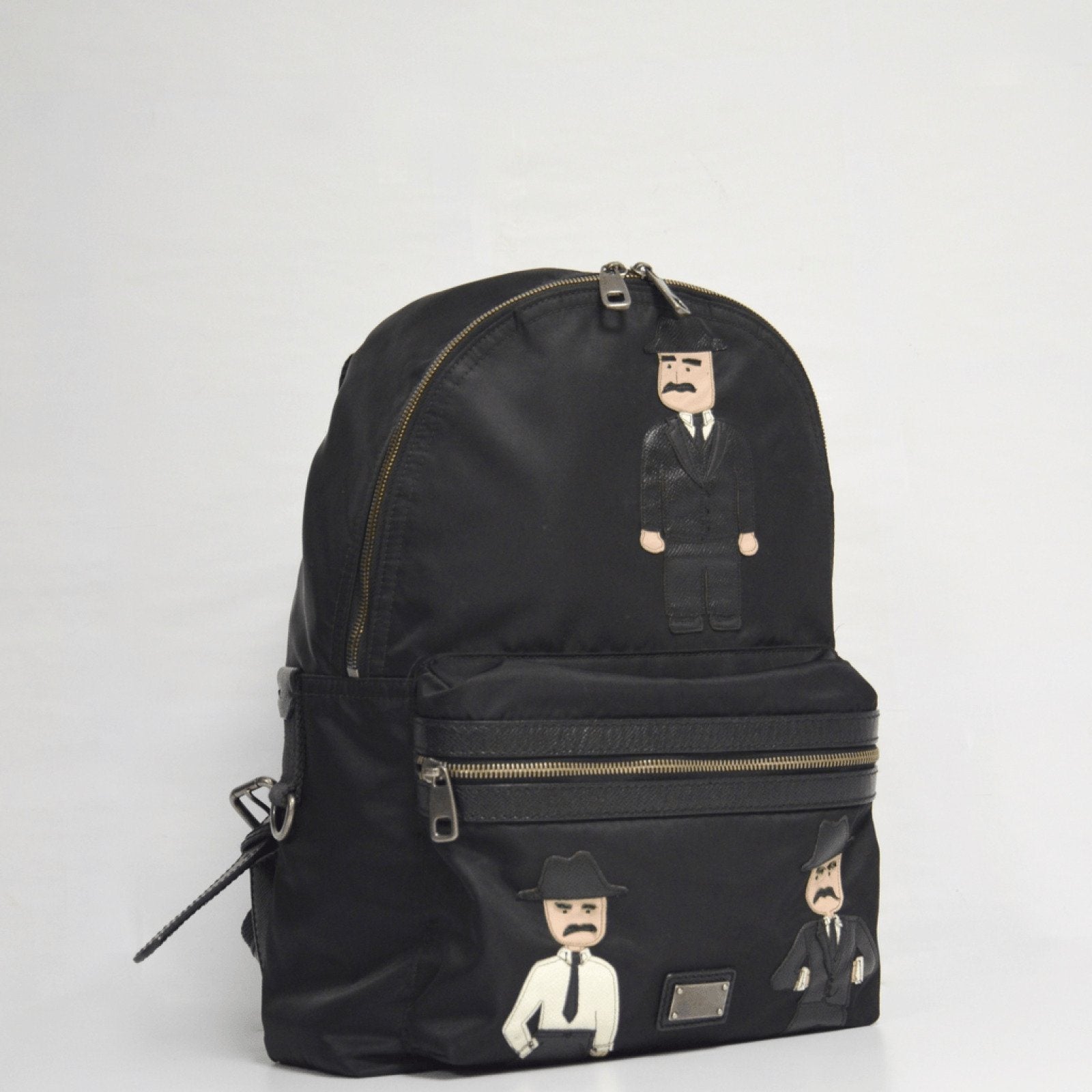 Dolce and Gabanna Black Nylon Vulcano Backpack