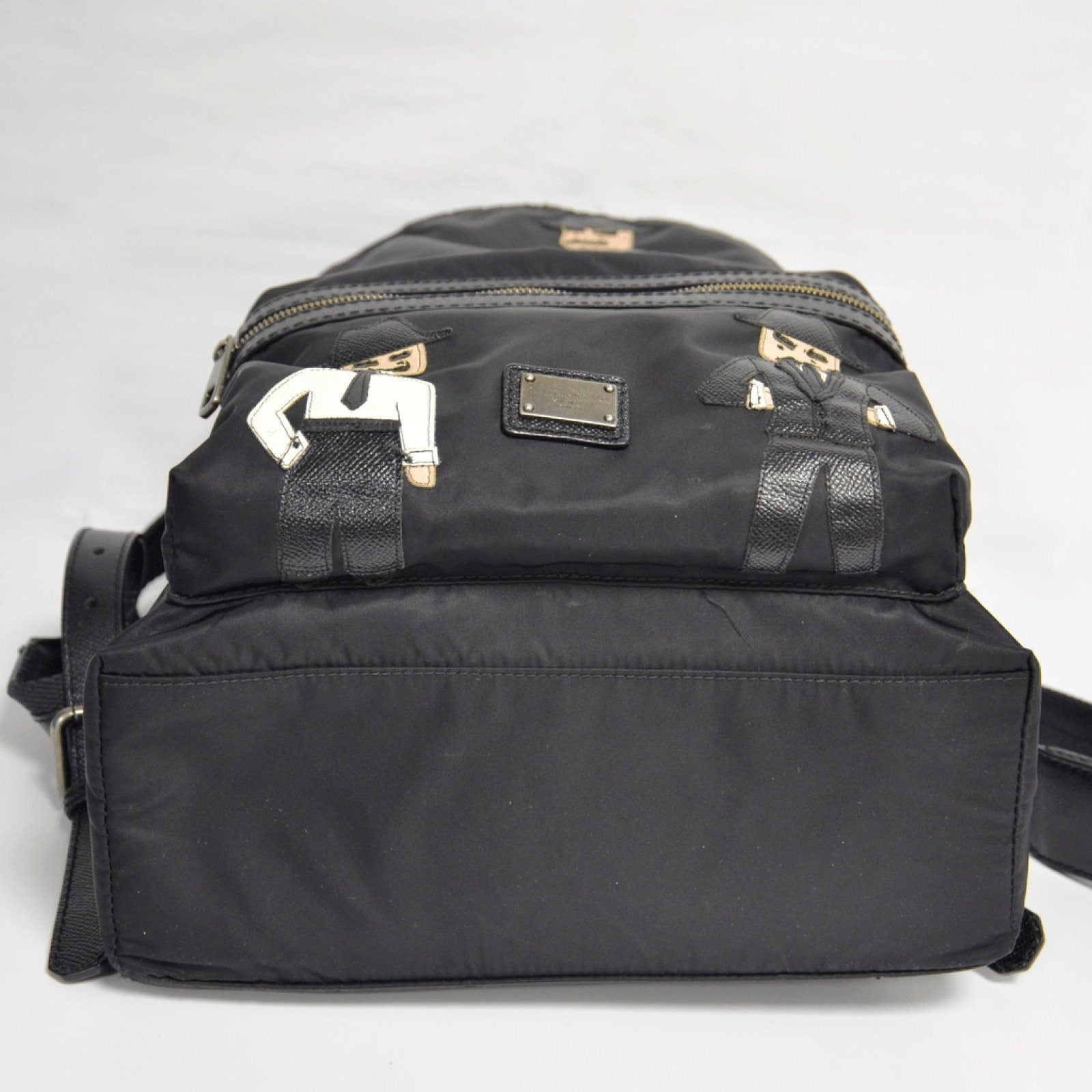 Dolce and Gabanna Black Nylon Vulcano Backpack