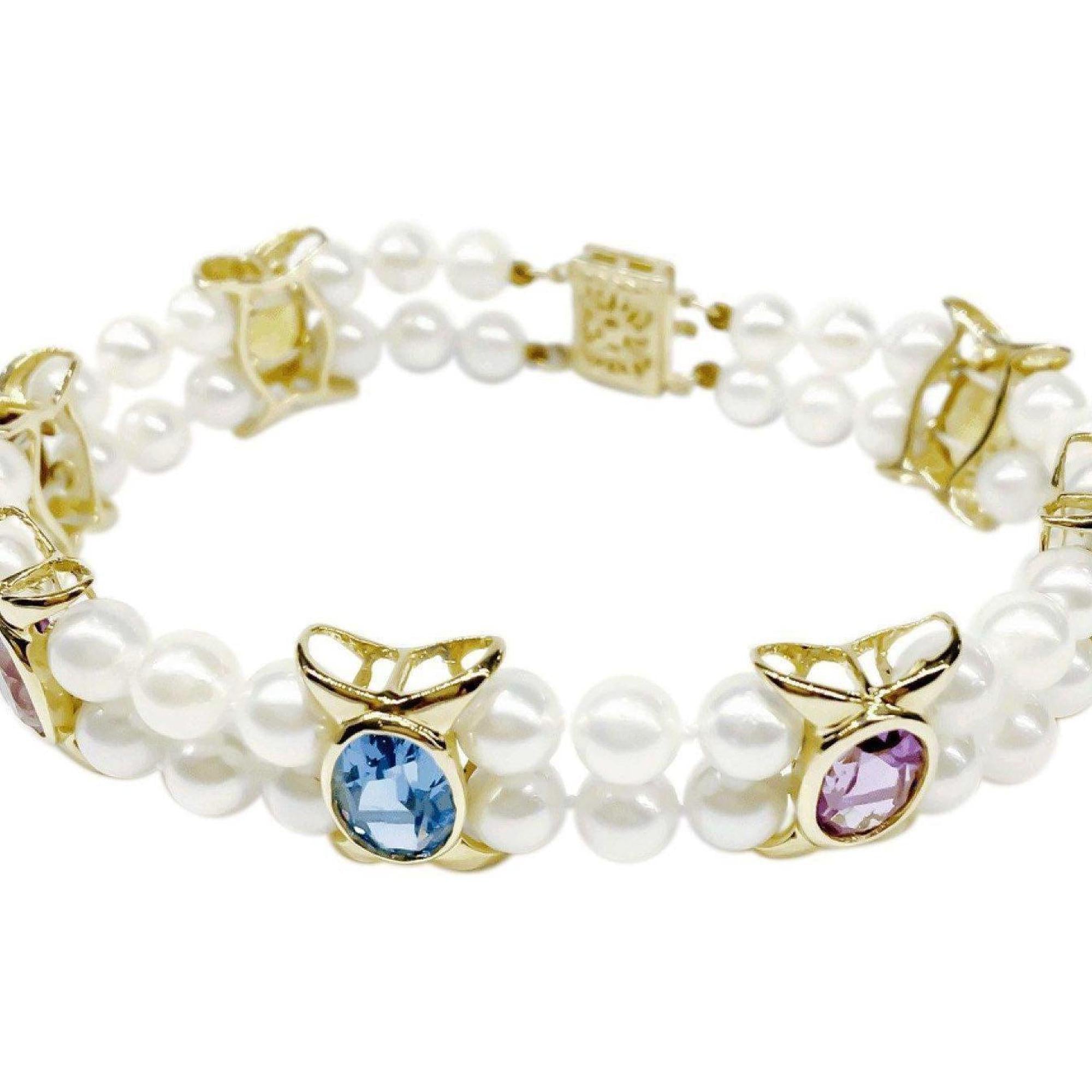 Double Strand Cultured Pearl Bracelet