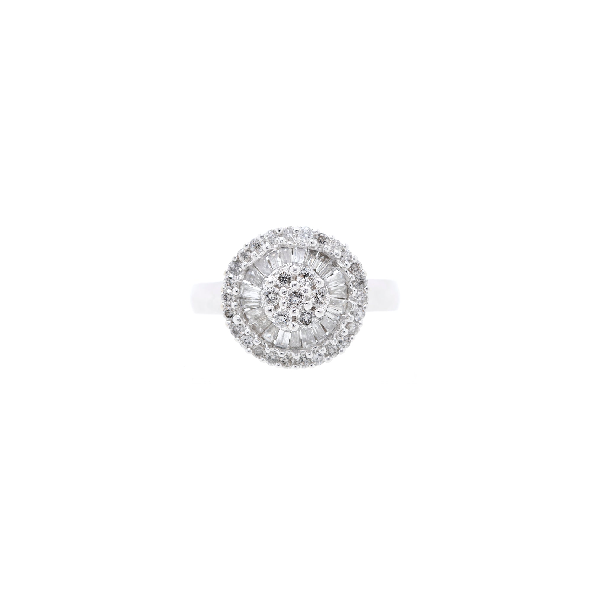 EFFY 14k White Gold Diamond Cluster Ring