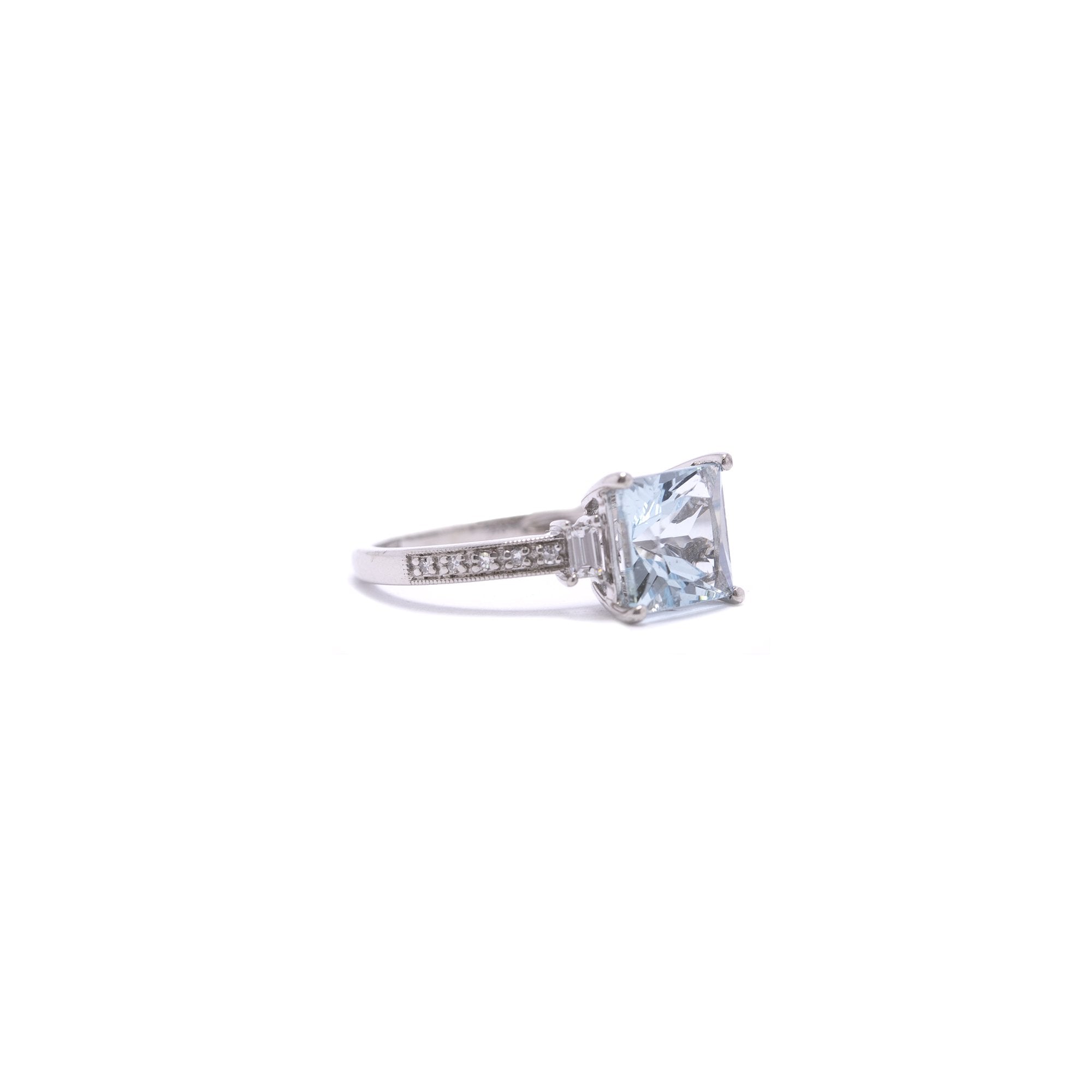 EFFY Aquamarine & Diamond Cocktail Ring