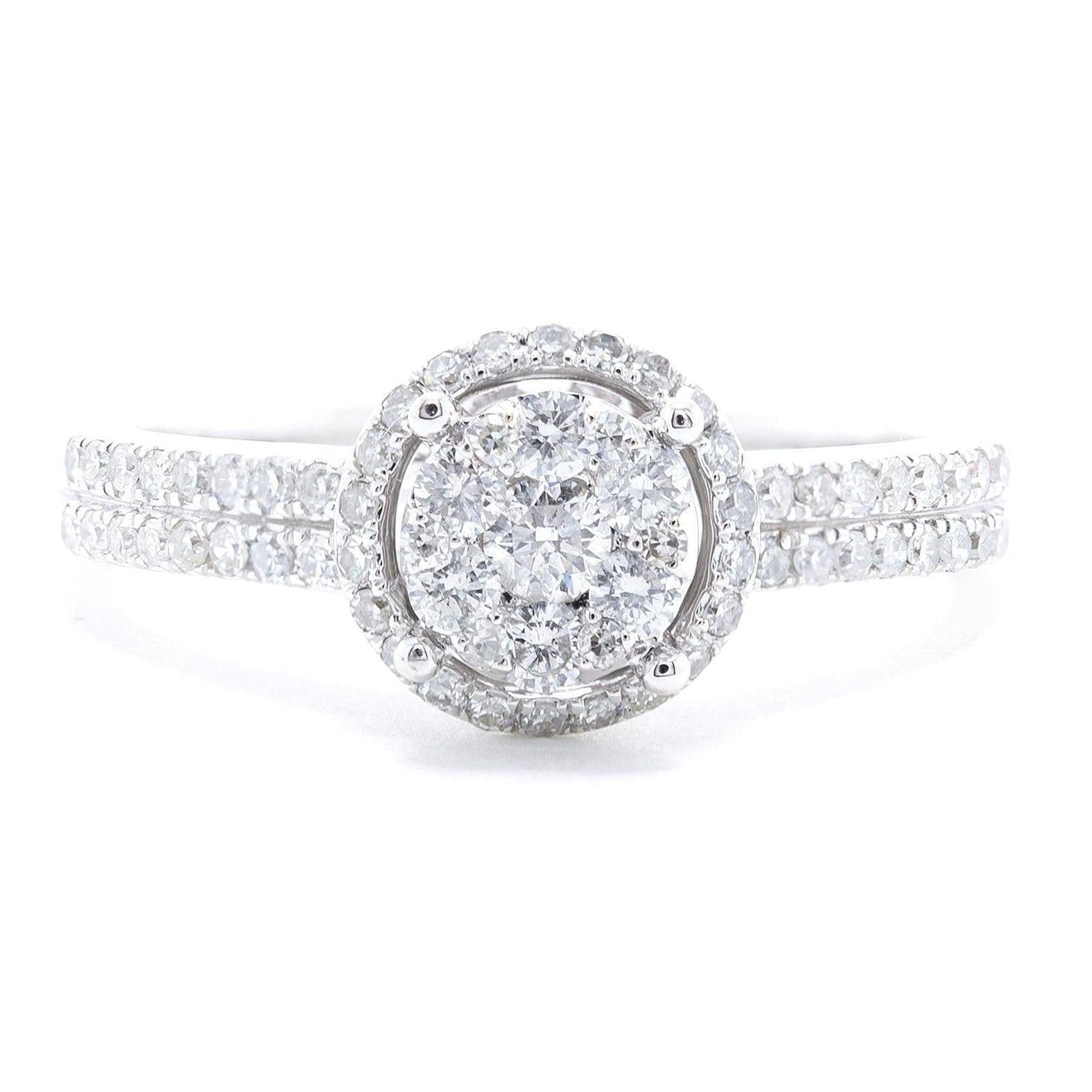 Effy Diamond Cluster Engagement Ring – OLIVER'S