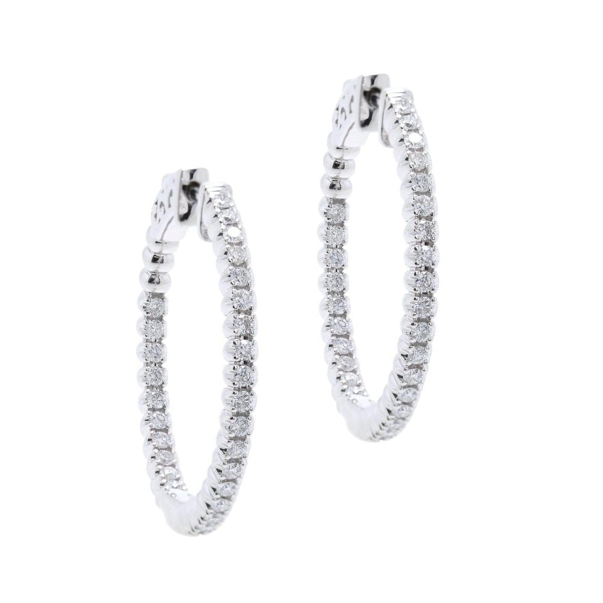 Effy Diamond Hoop Earrings