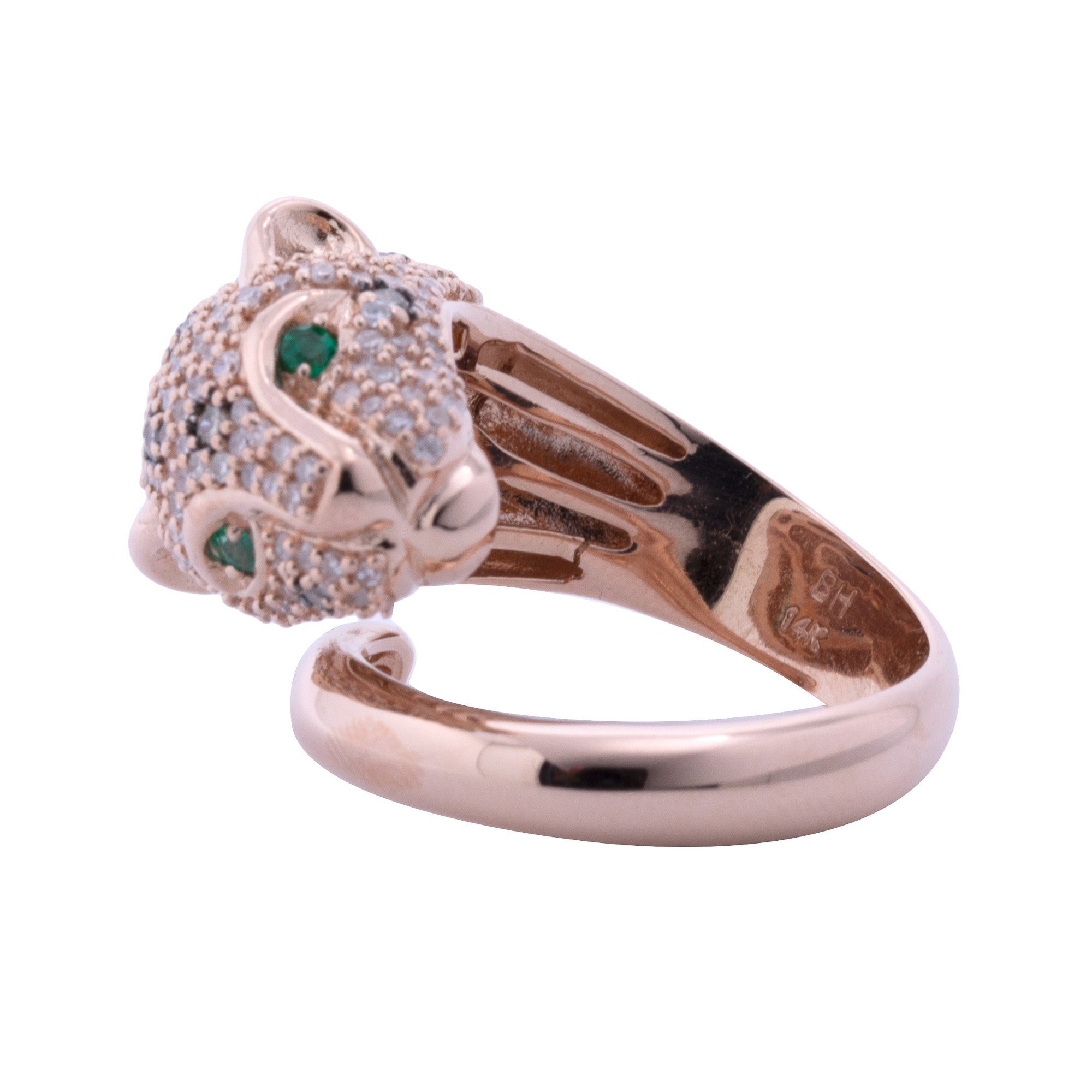 Effy Rose Gold and Diamond Panther Ring