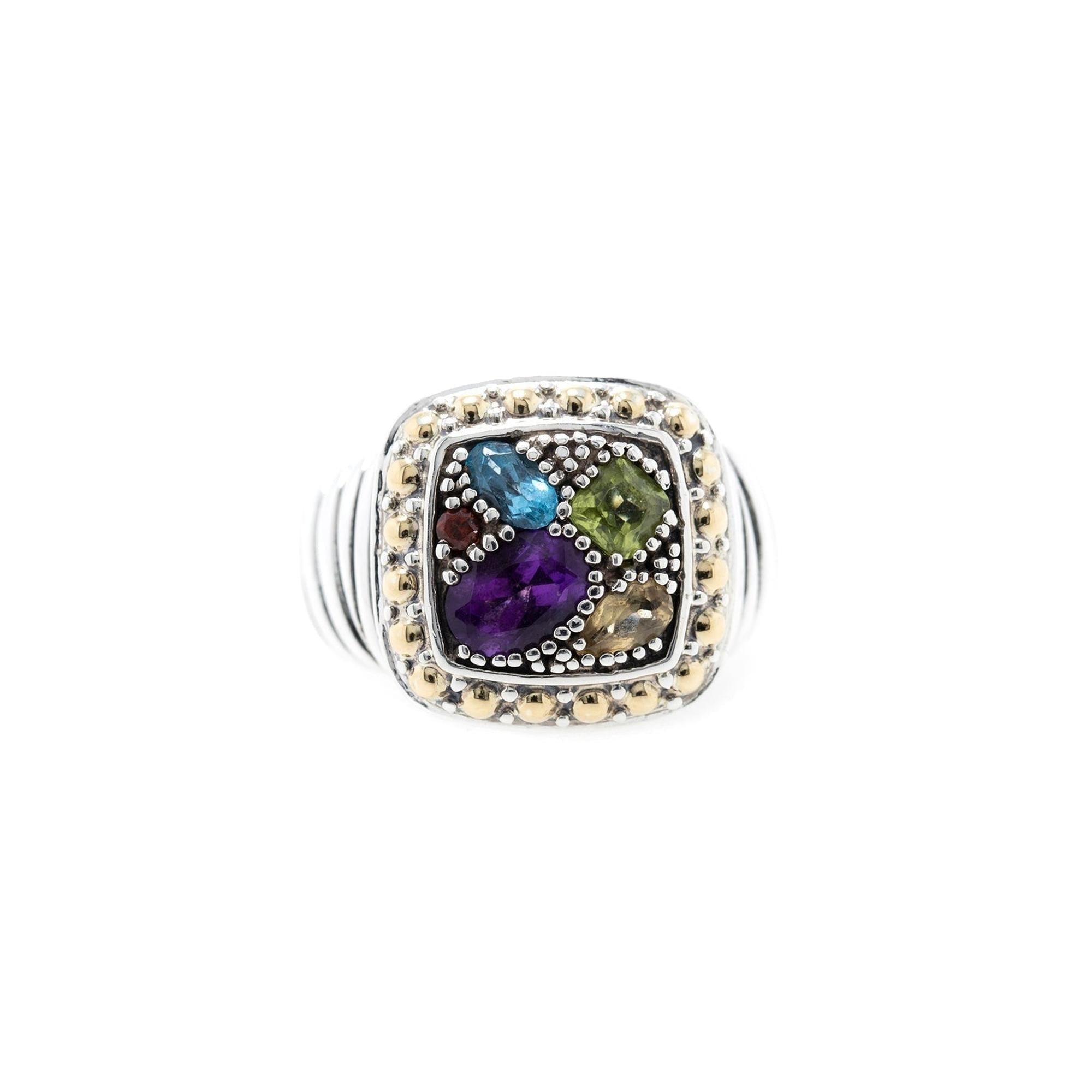 Effy Two-Tone Multi-Stone Balissima Cocktail Ring