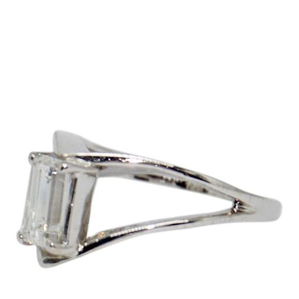 Emerald Cut Diamond Engagement Ring