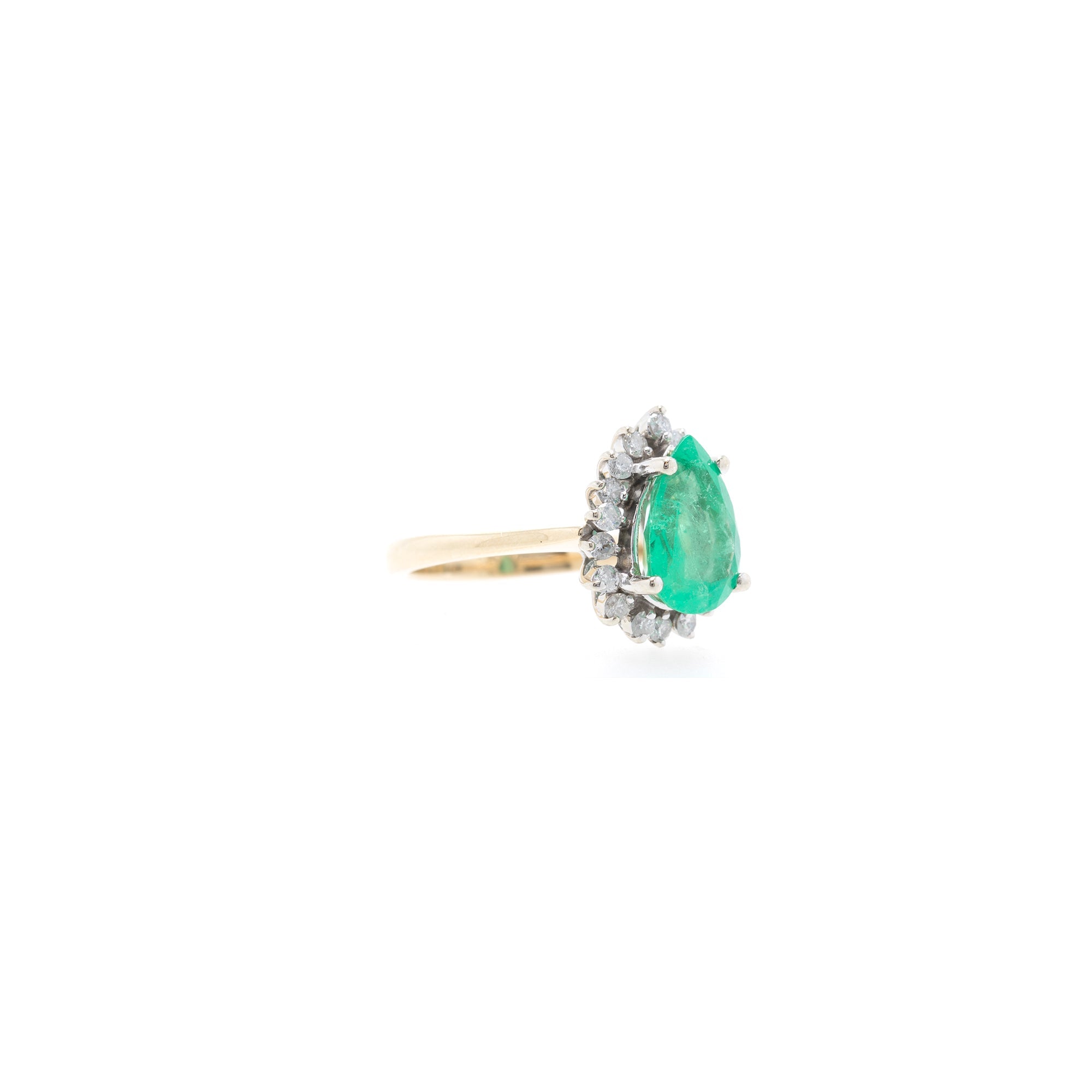 Emerald & Diamond Cocktail Ring