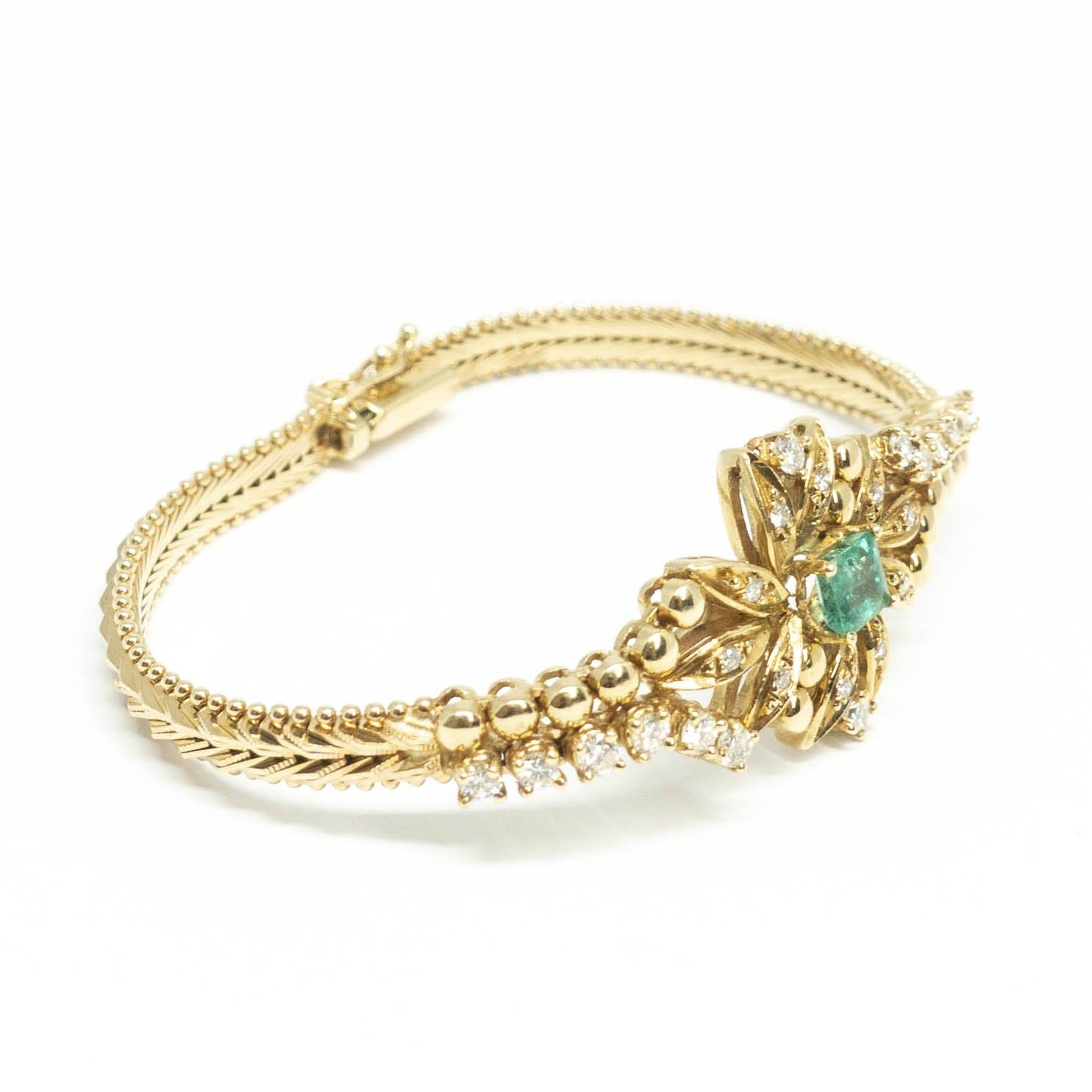Emerald and Diamond Bracelet