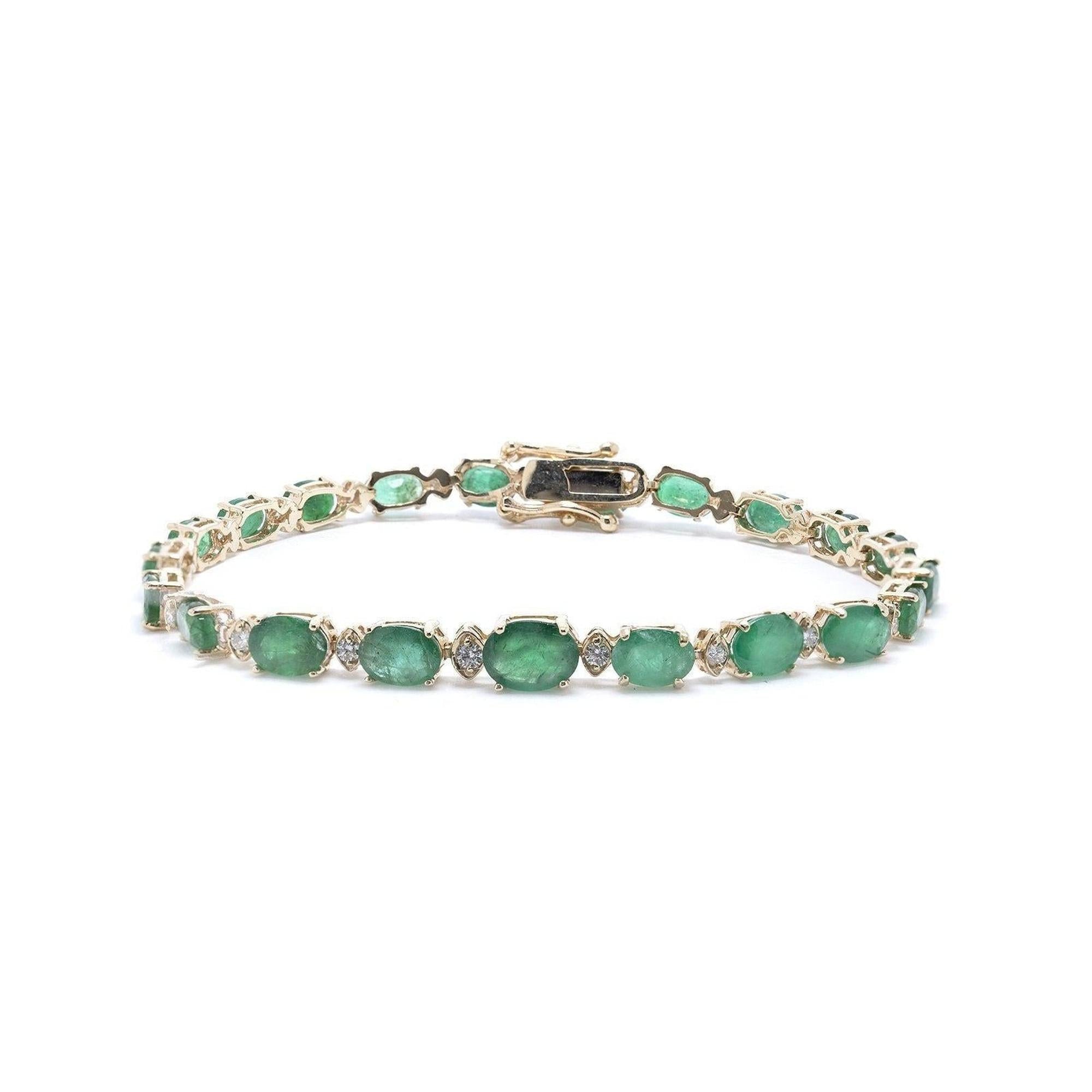Emerald and Diamond Bracelet