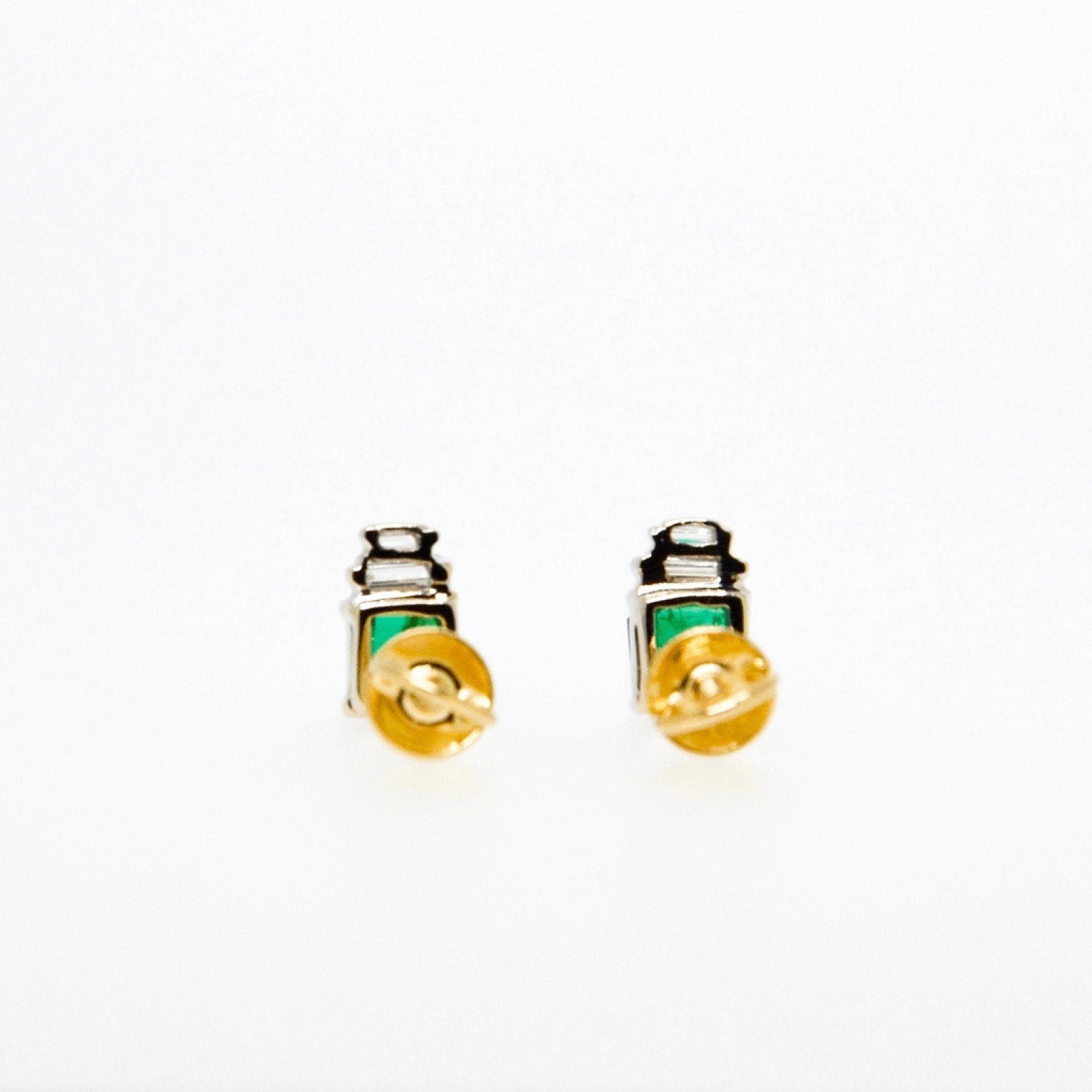 Emerald and Diamond Earrings