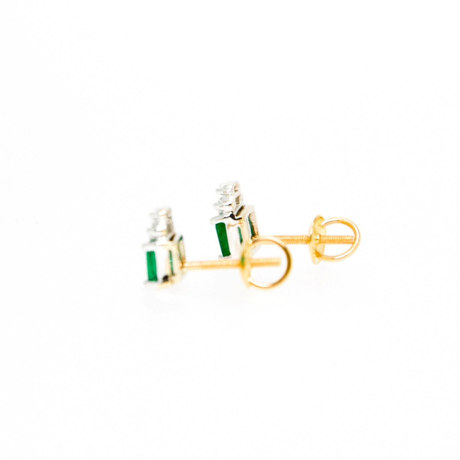 Emerald and Diamond Earrings