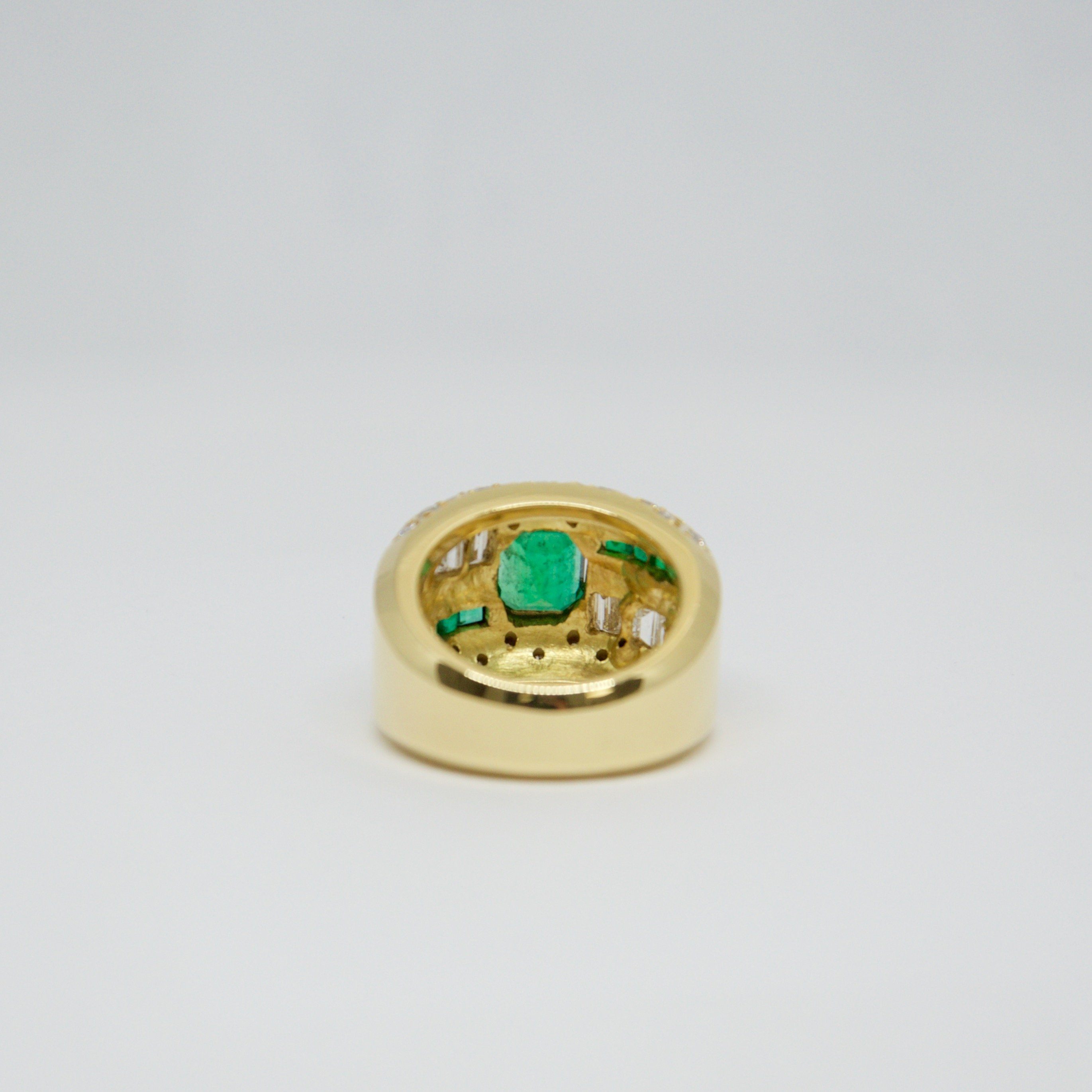 Emerald and Diamond Ring
